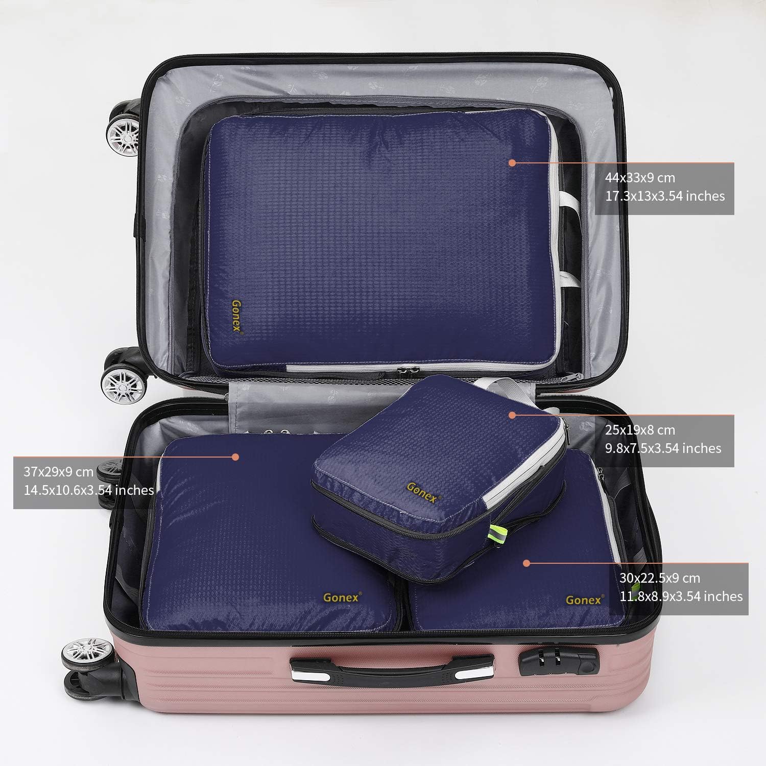 Thumbnail 1 de Gonex Compression Packing Cubes Set of 4