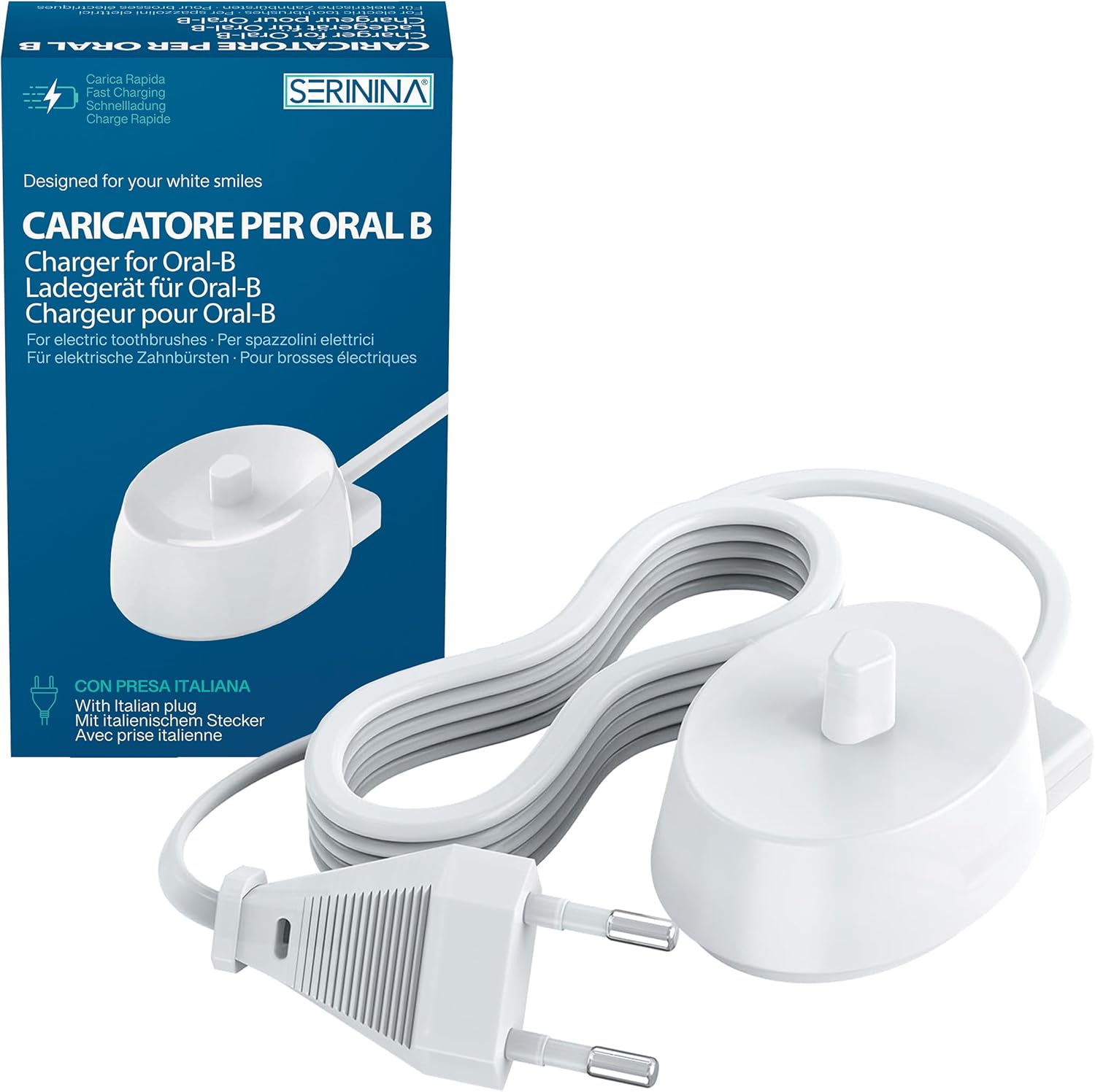 Detalle de Caricatore per Oral-B Spazzolino Elettrico – Base ricarica modello 3757 (compatibile Oral‑B)