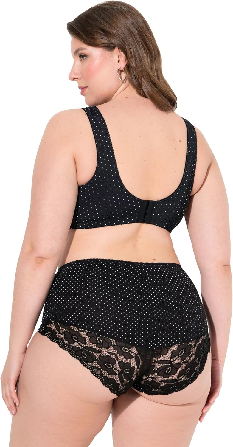 Detalle de Ulla Popken Femme Grandes Tailles Soutien-Gorge de Maintien sans Armatures en Dentelle