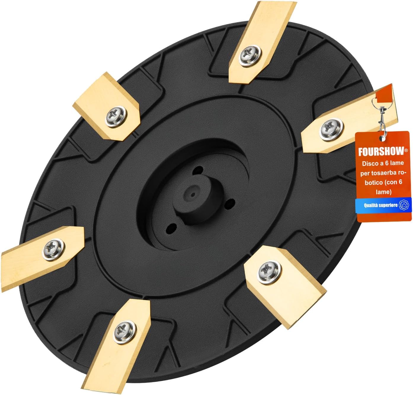 Detalle de FourShow Taglio più Efficiente: Dischi Lama + 6 Pezzi per Gardena Sileno City e McCulloch Rob S400–S800
