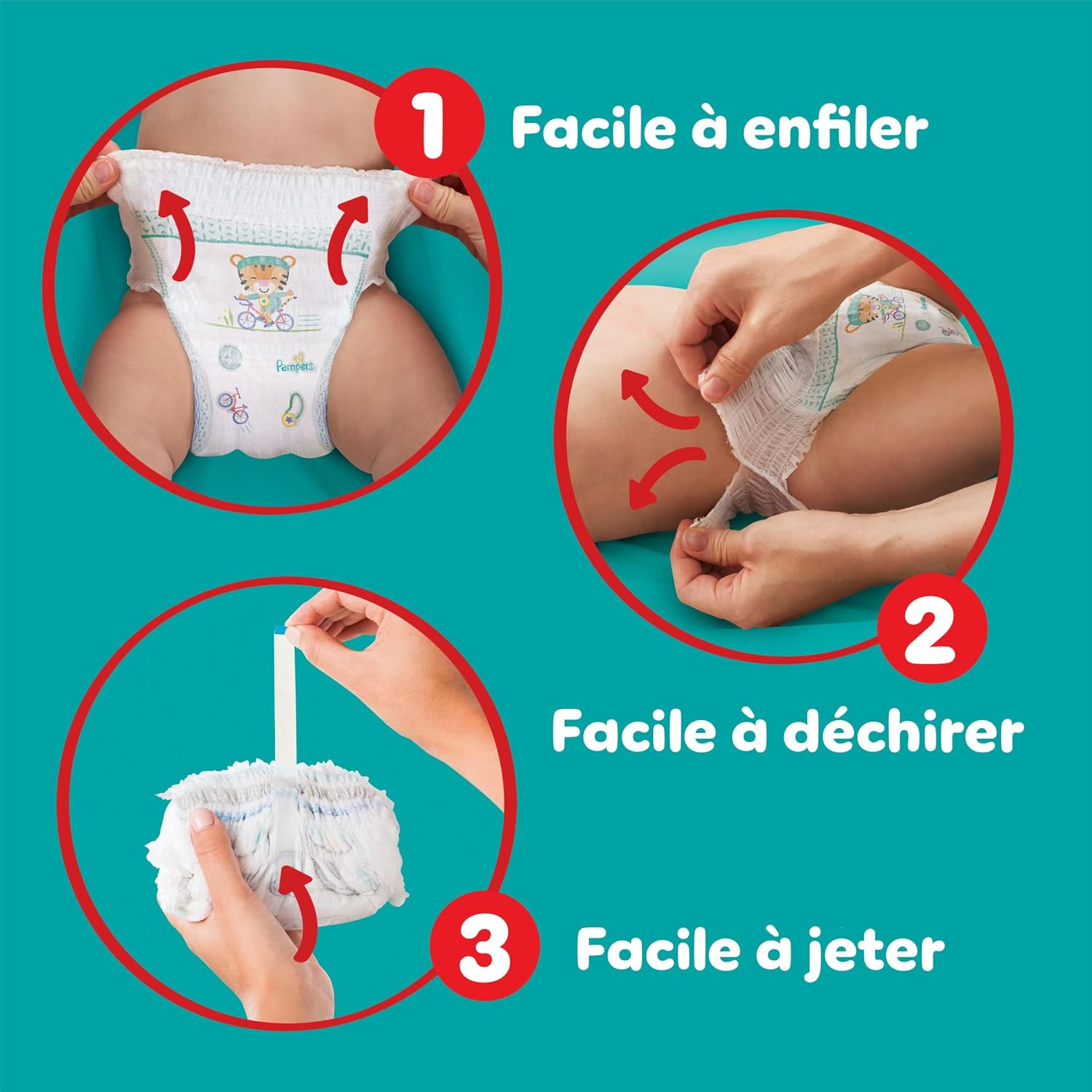 Thumbnail 4 de Pampers Baby‑Dry Pants Taille 8 — 117 couches‑culottes 👶