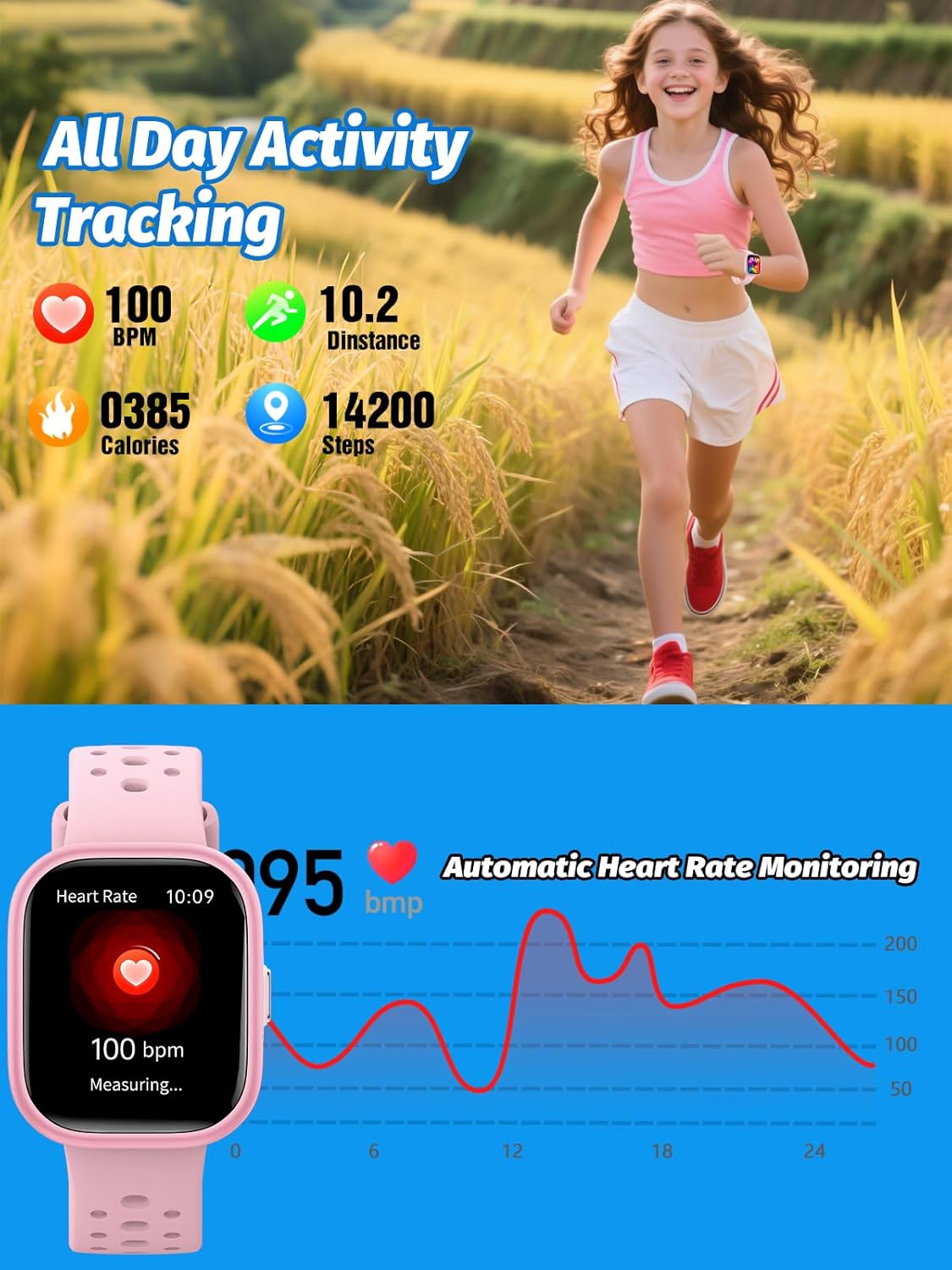 Thumbnail 3 de teslahero Upgraded Kids Smart Watch 1.85