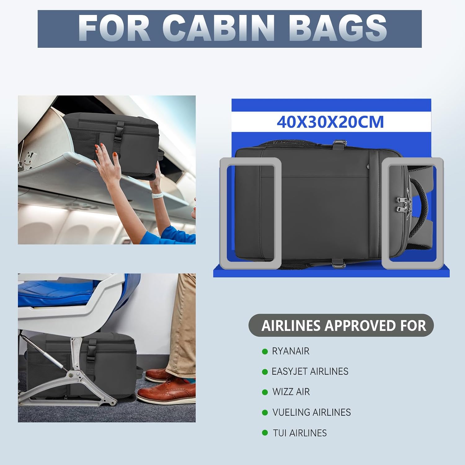 Thumbnail 1 de Lossga Ryanair cabin bags 24L underseat backpack