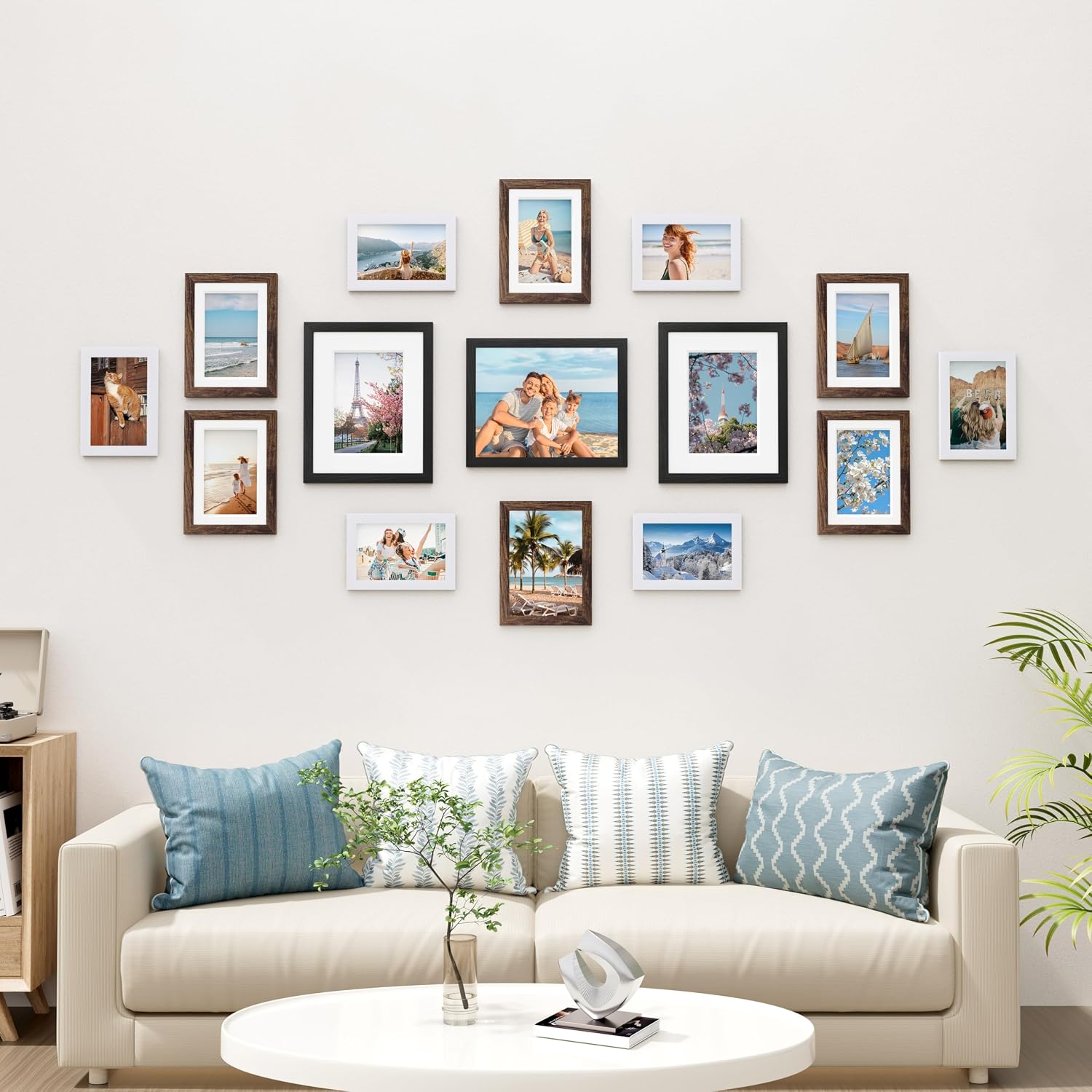Thumbnail 1 de Vittanly Picture Frame Set, 15-Piece
