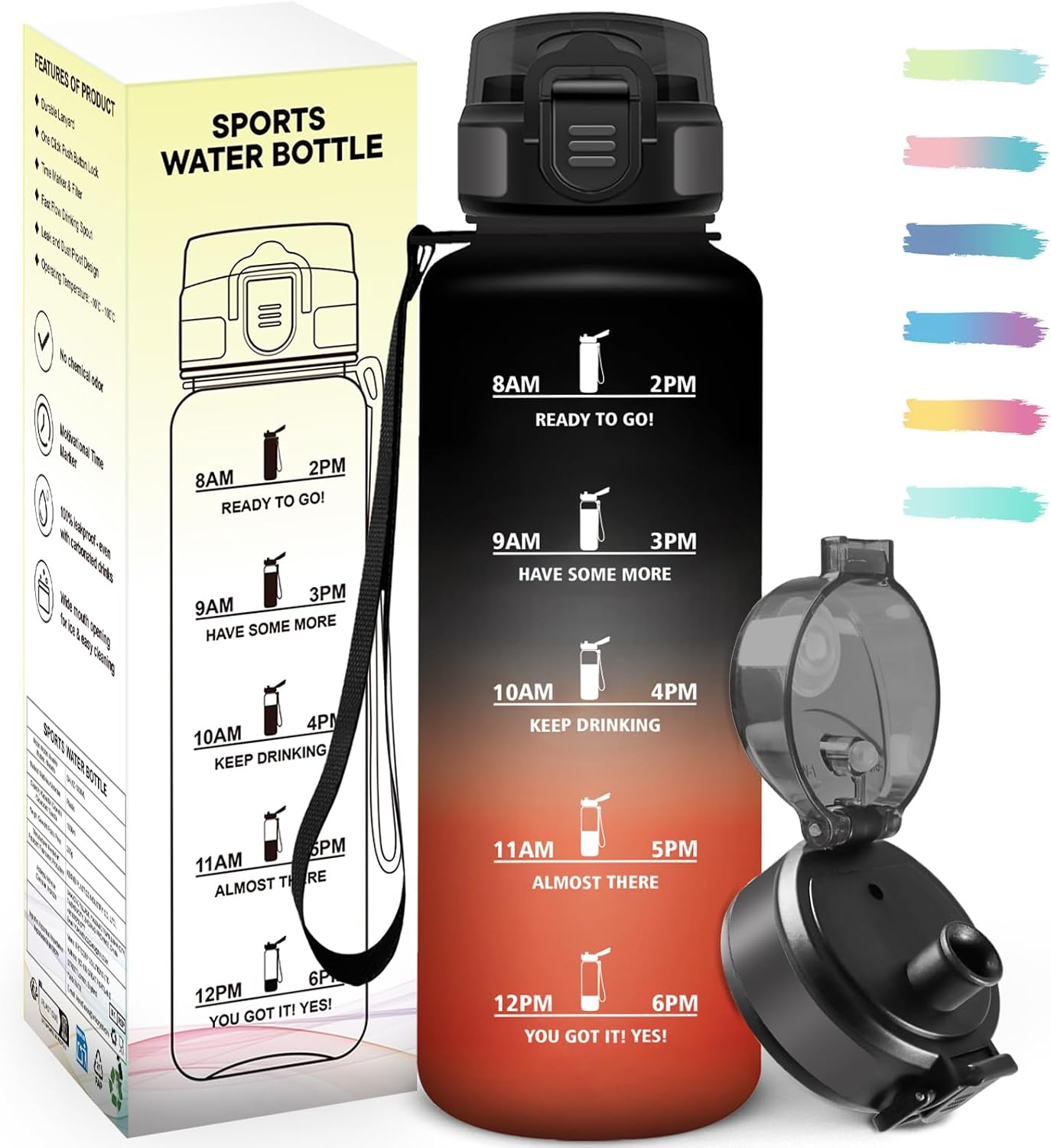 Detalle de Mulbijeo Borraccia 1,5 L indicatore tempo
