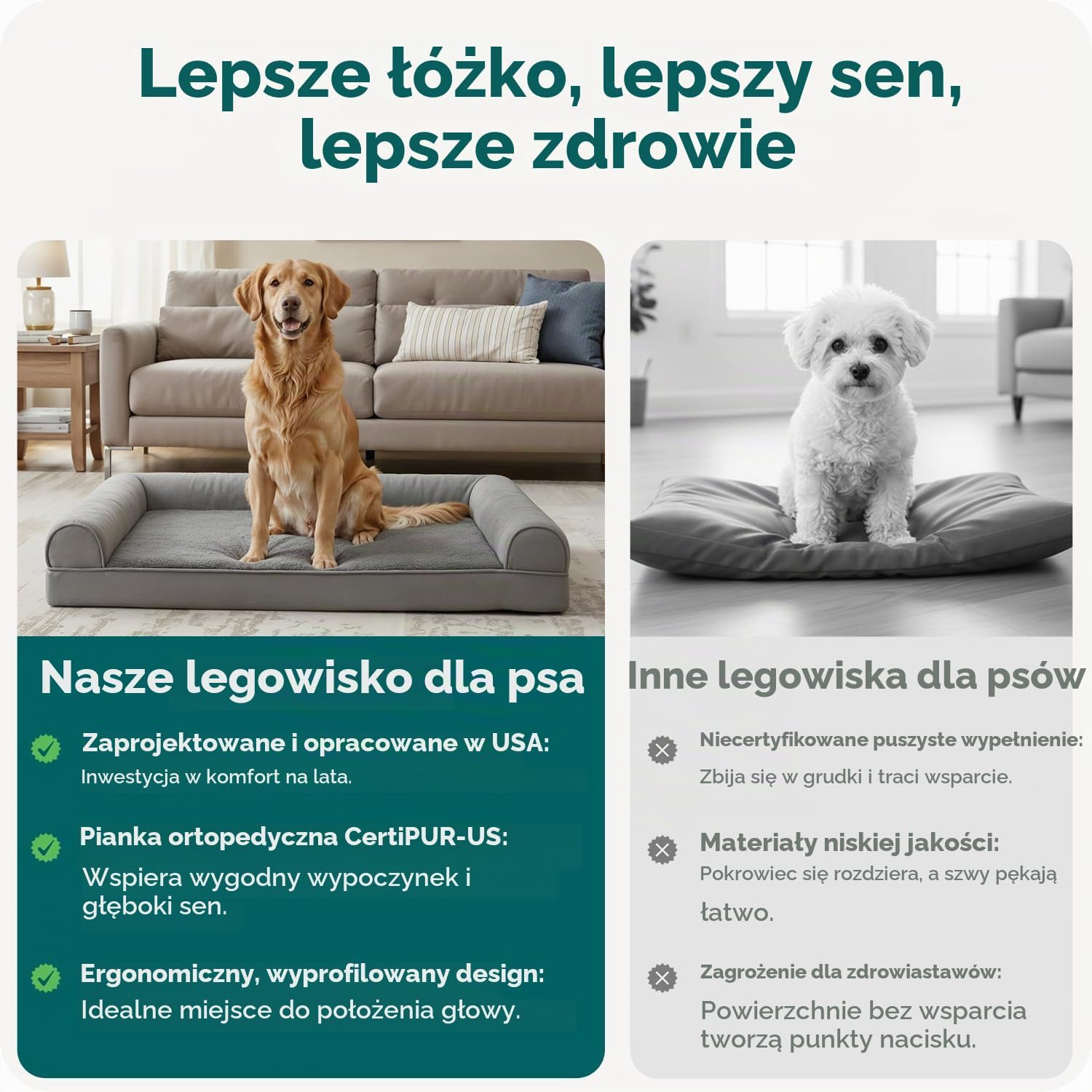 Thumbnail 6 de Furhaven ortopedyczne legowisko dla psa L, pianka o profilu wytłaczanki