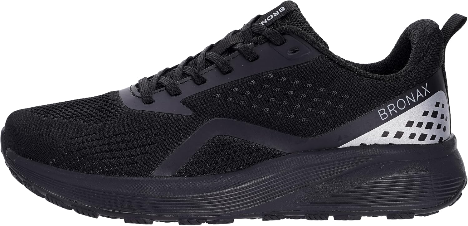 Thumbnail 3 de BRONAX Men's Wide Cushioned Supportive Road Running Shoes