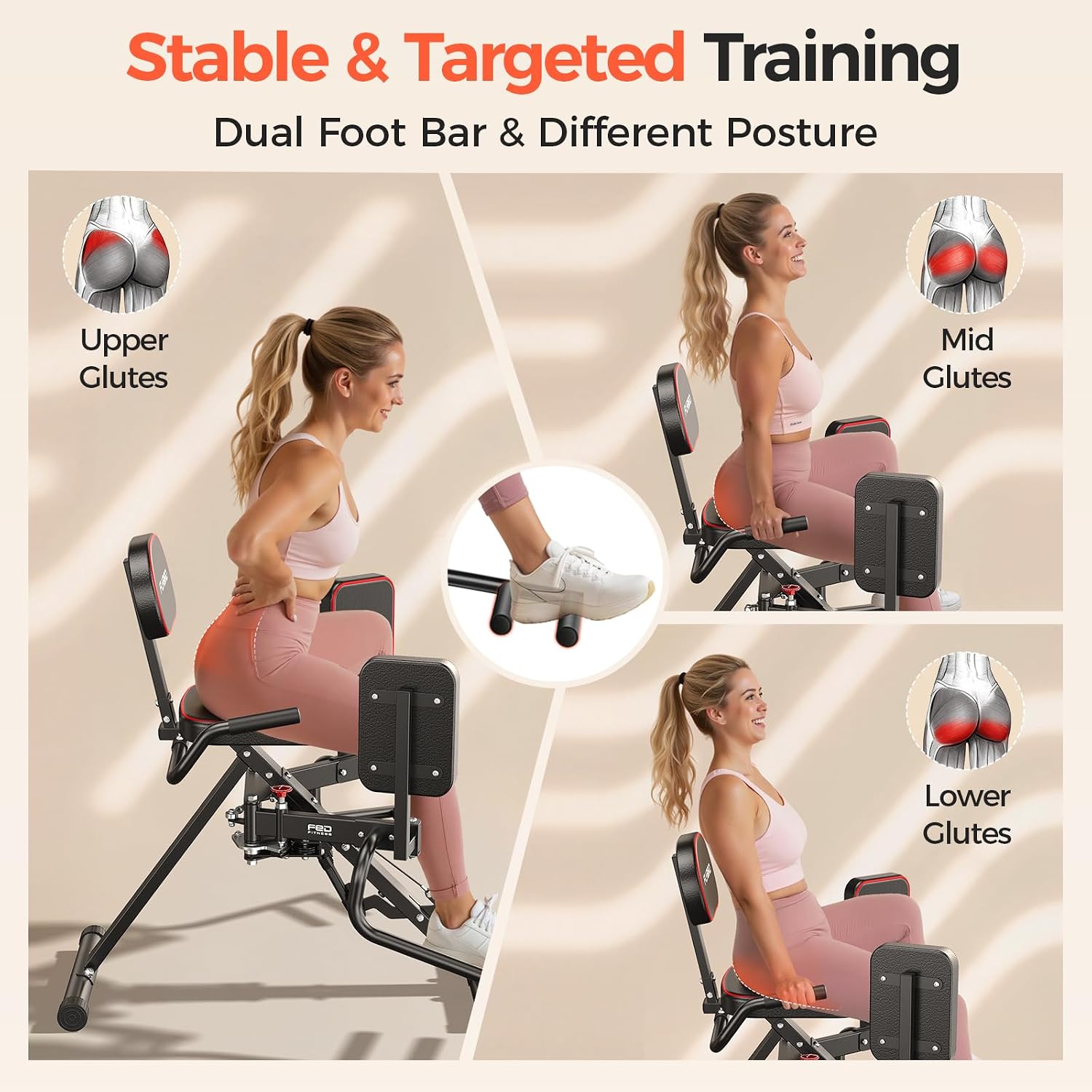 Detalle 1 de FED Fitness Hip Abductor and Adductor Machine HA1