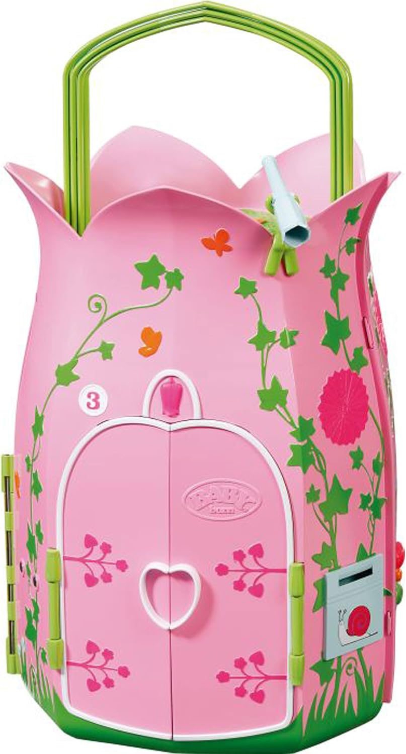 Detalle de BABY born Storybook Cottage 833803 uitklapbaar feeënhuis met accessoires