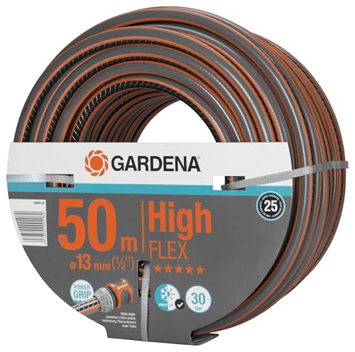 Detalle 2 de Gardena Comfort HighFLEX Schlauch 13 mm (1/2 Zoll) 50 m – Power-Grip-Profil, 30 bar, UV-beständig