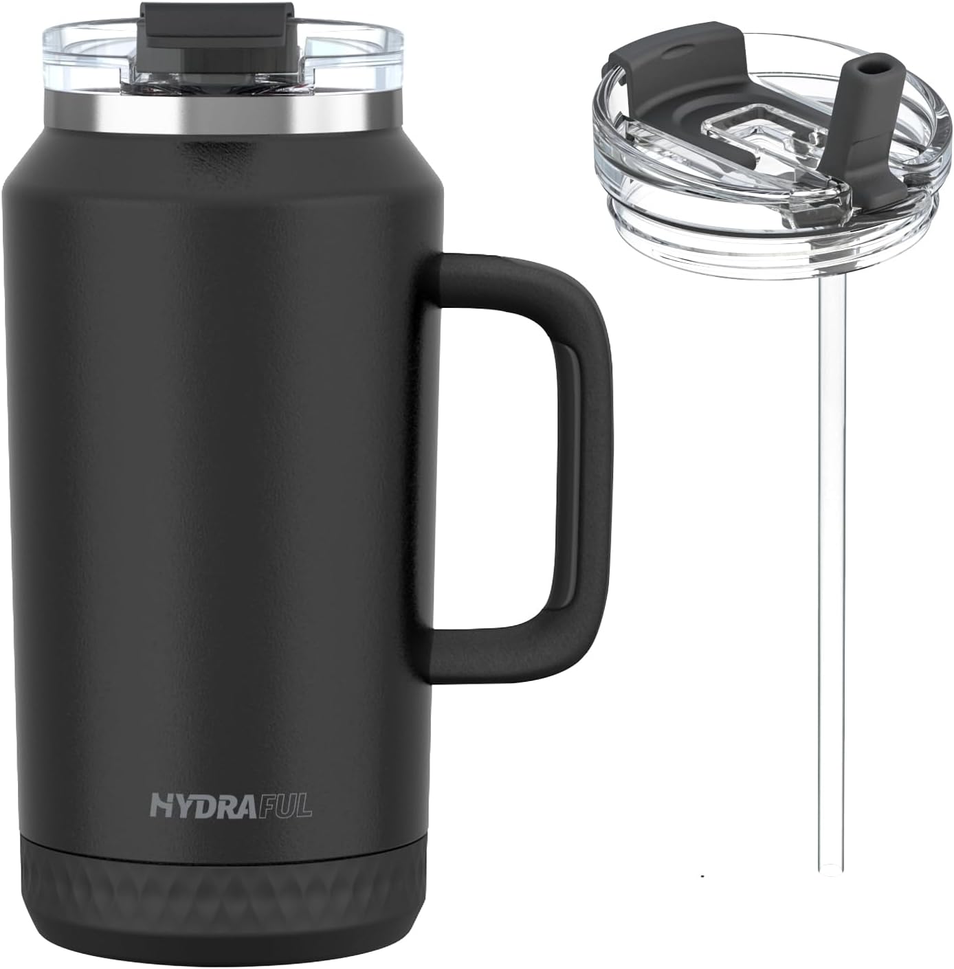 Detalle de Hydraful 64 oz Tumbler with Handle and Straw – 100% Leak-Proof, Insulated Stainless Steel Travel Mug