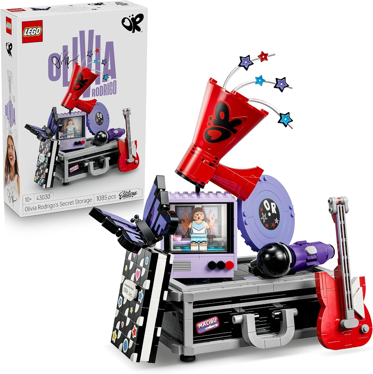 Detalle de LEGO Editions Olivia Rodrigo’s Secret Storage 43030 Building Set, 1,085 Pieces