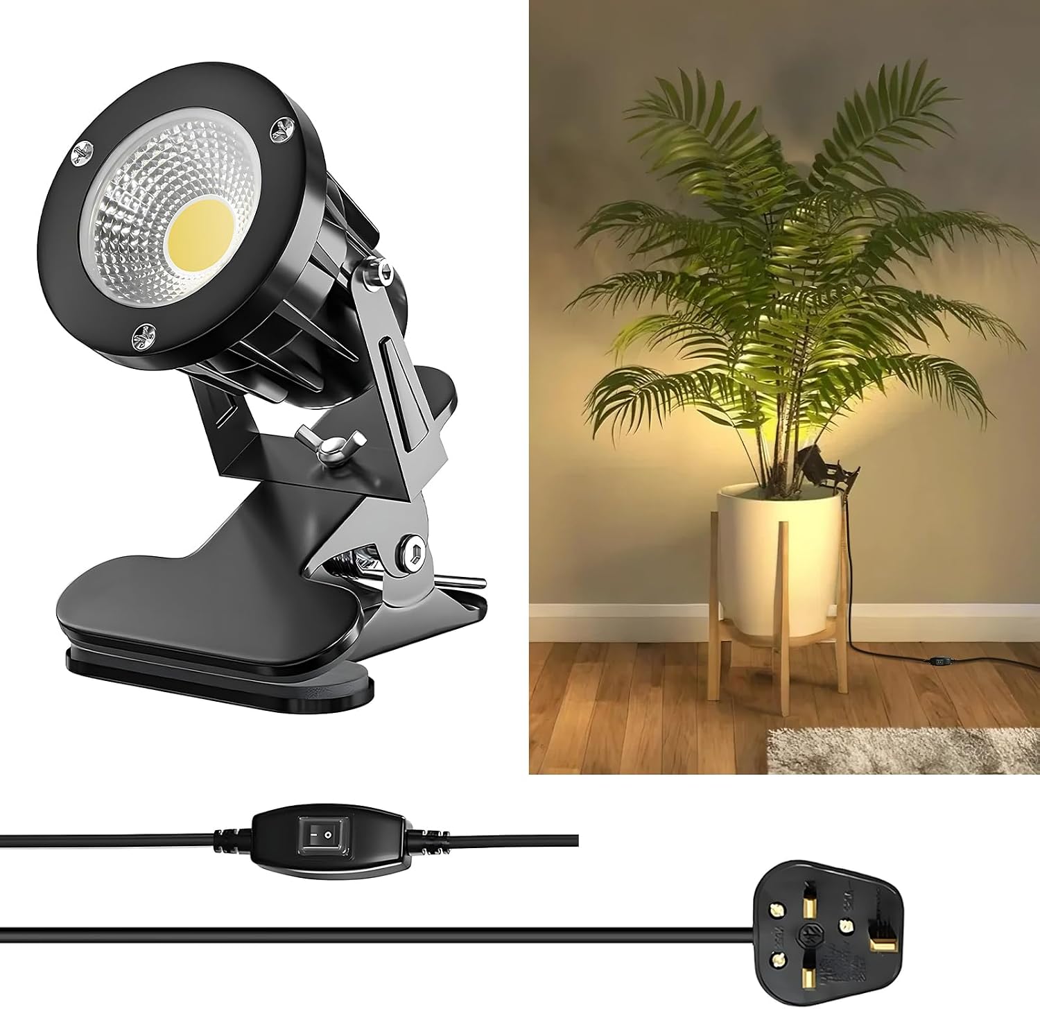 Thumbnail 6 de HomiShine LED Clip-on Spotlight with Remote: 5W RGB + Warm White, IP65