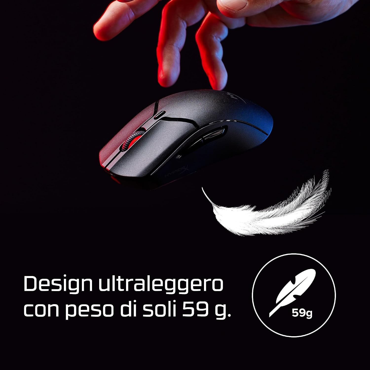 Thumbnail 3 de HyperX Pulsefire Haste 2 Mini: Mouse Gaming Wireless leggero e versatile