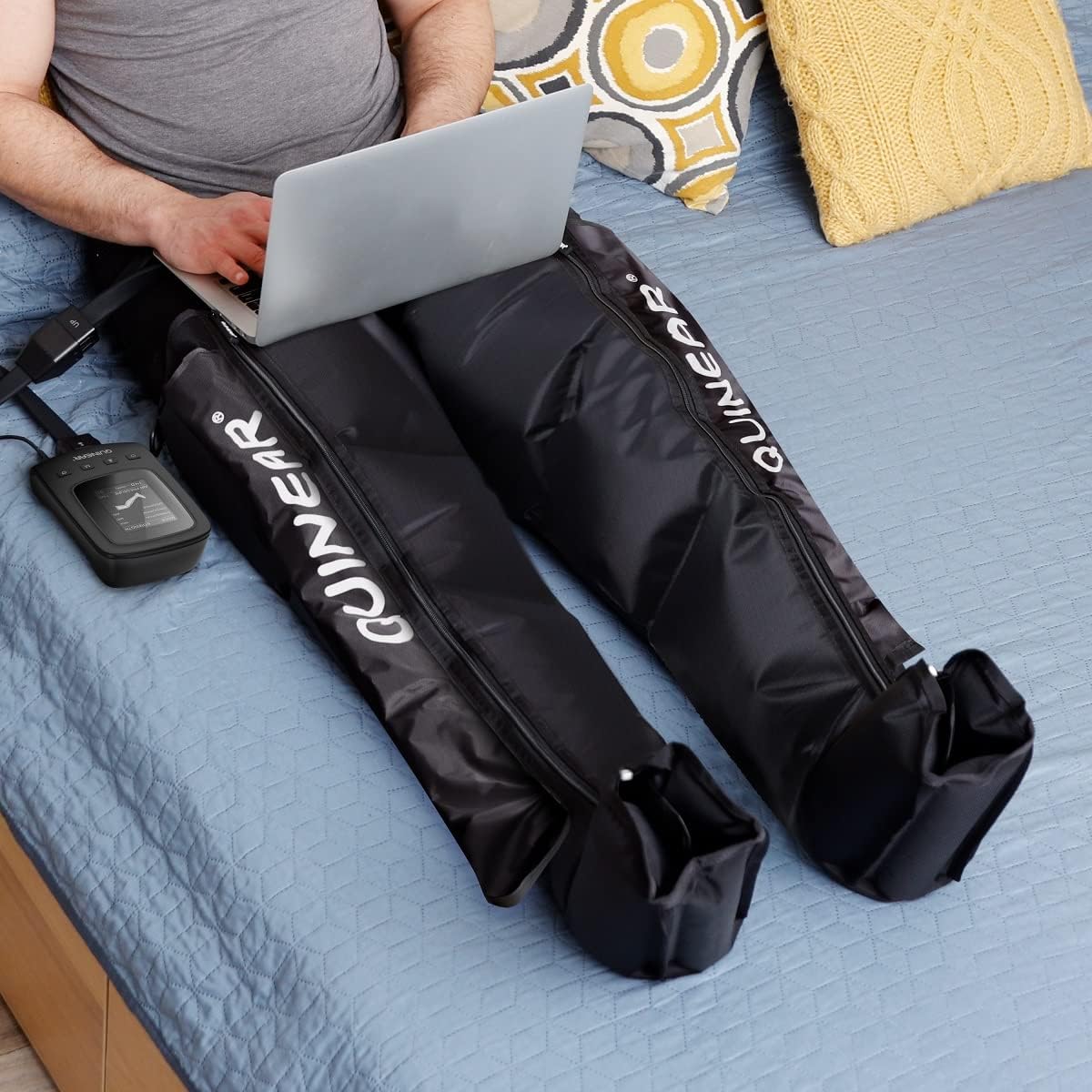 Detalle 2 de QUINEAR Air Compression Recovery System – Professional Sequential Boots for Leg and Foot Recovery