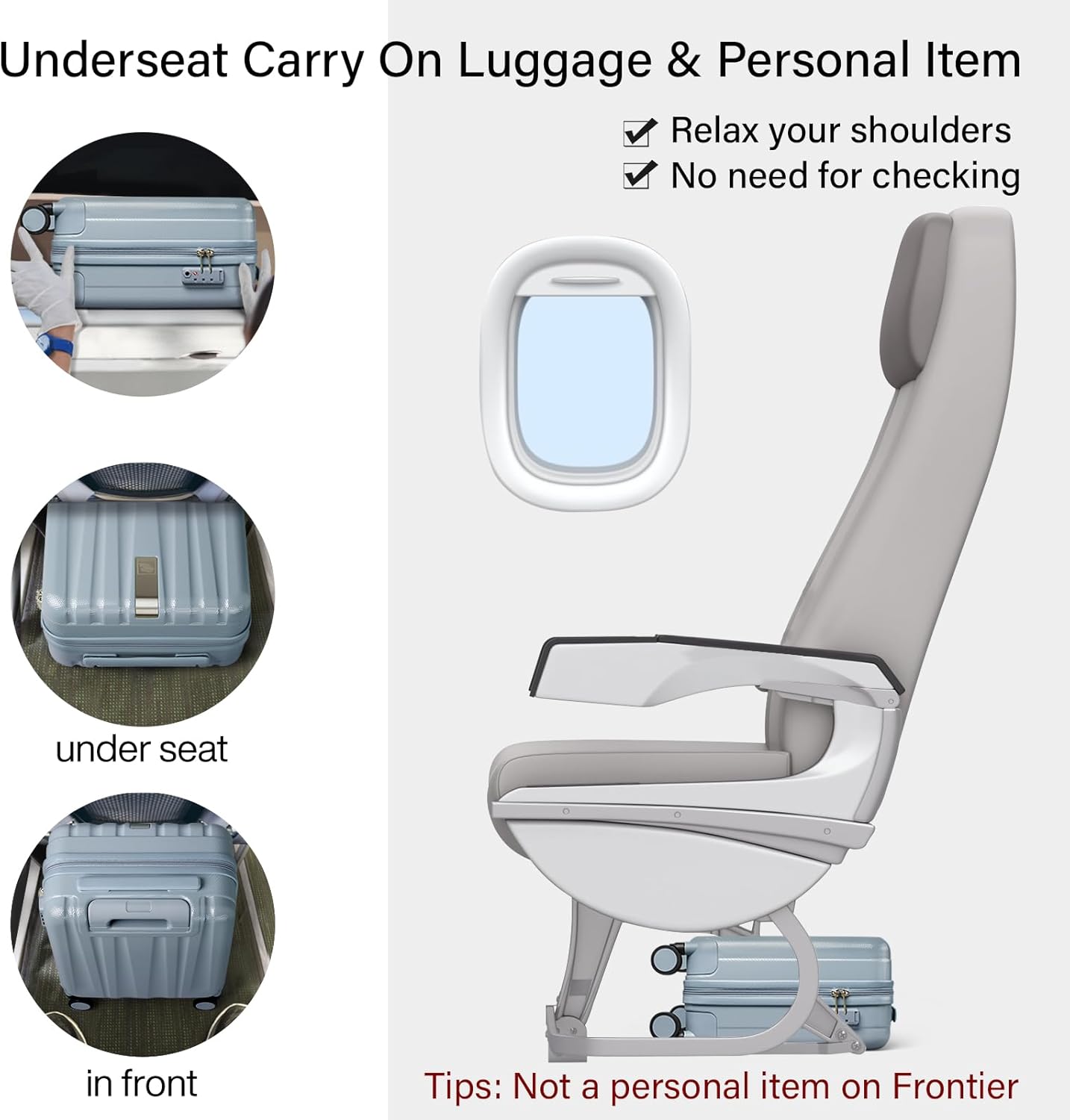 Thumbnail 2 de Hanke 14-Inch Hardshell Cabin Suitcase: Airline-Approved Carry-On with TSA Lock