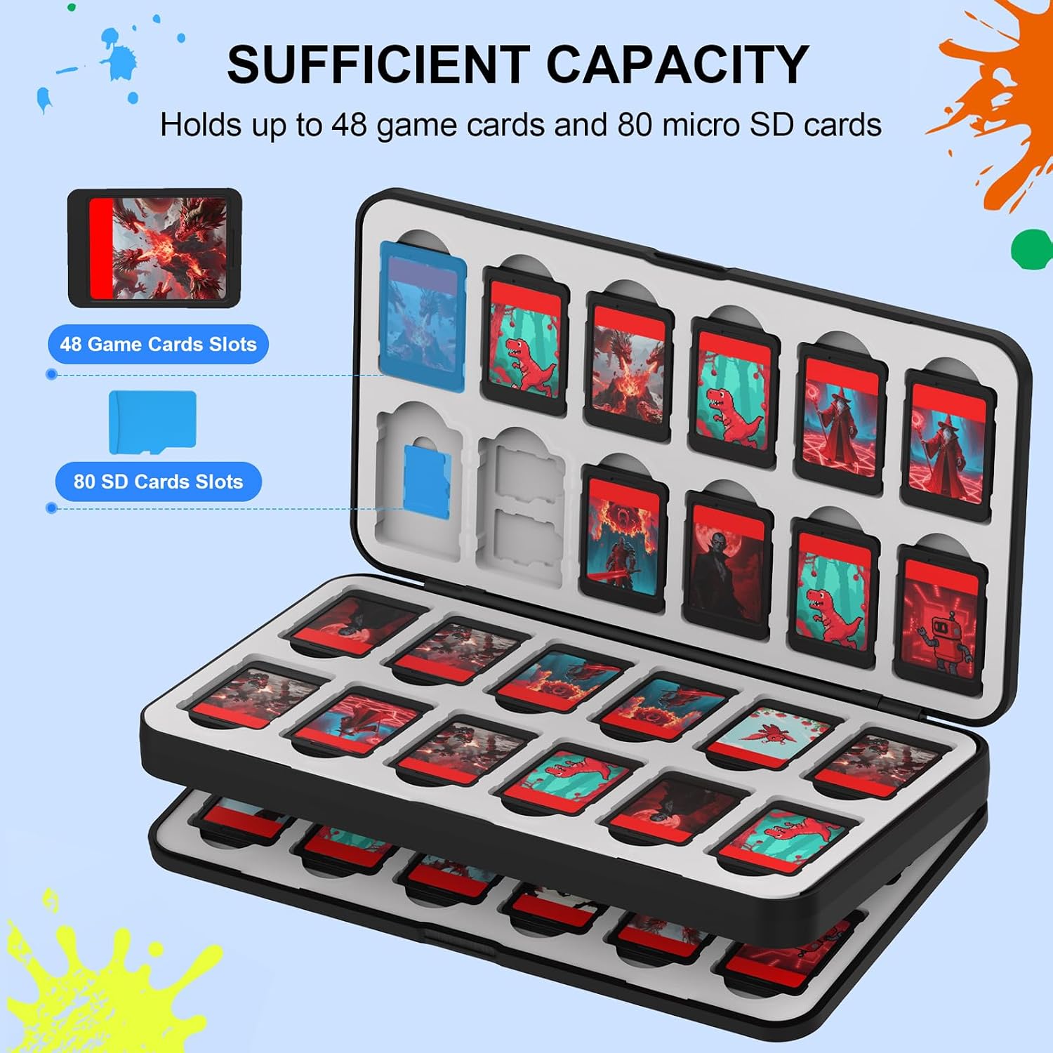 Thumbnail 1 de QuoLumPIA 48-Card Game Case for Nintendo Switch Family