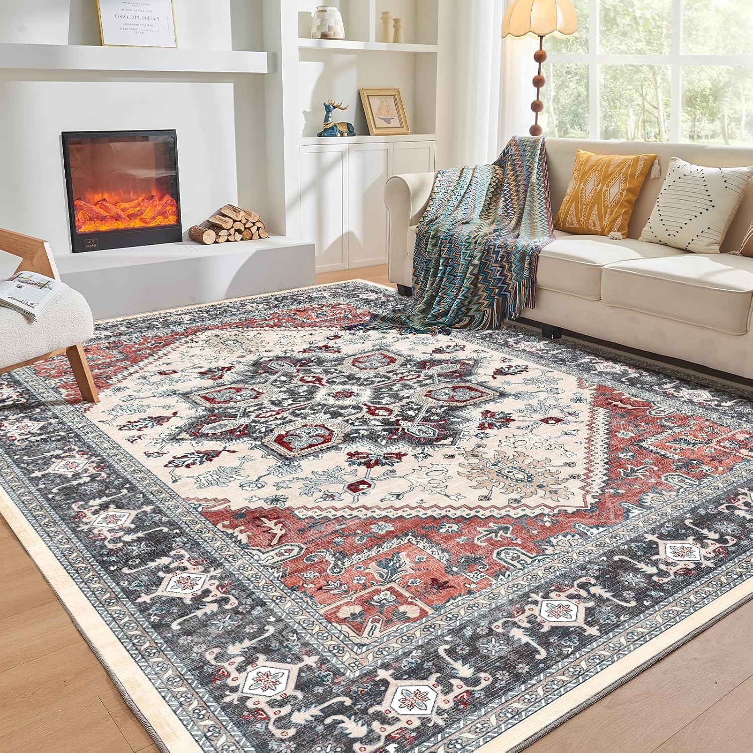 Detalle de OPPODREAM 10x14 Washable Rug 🏠