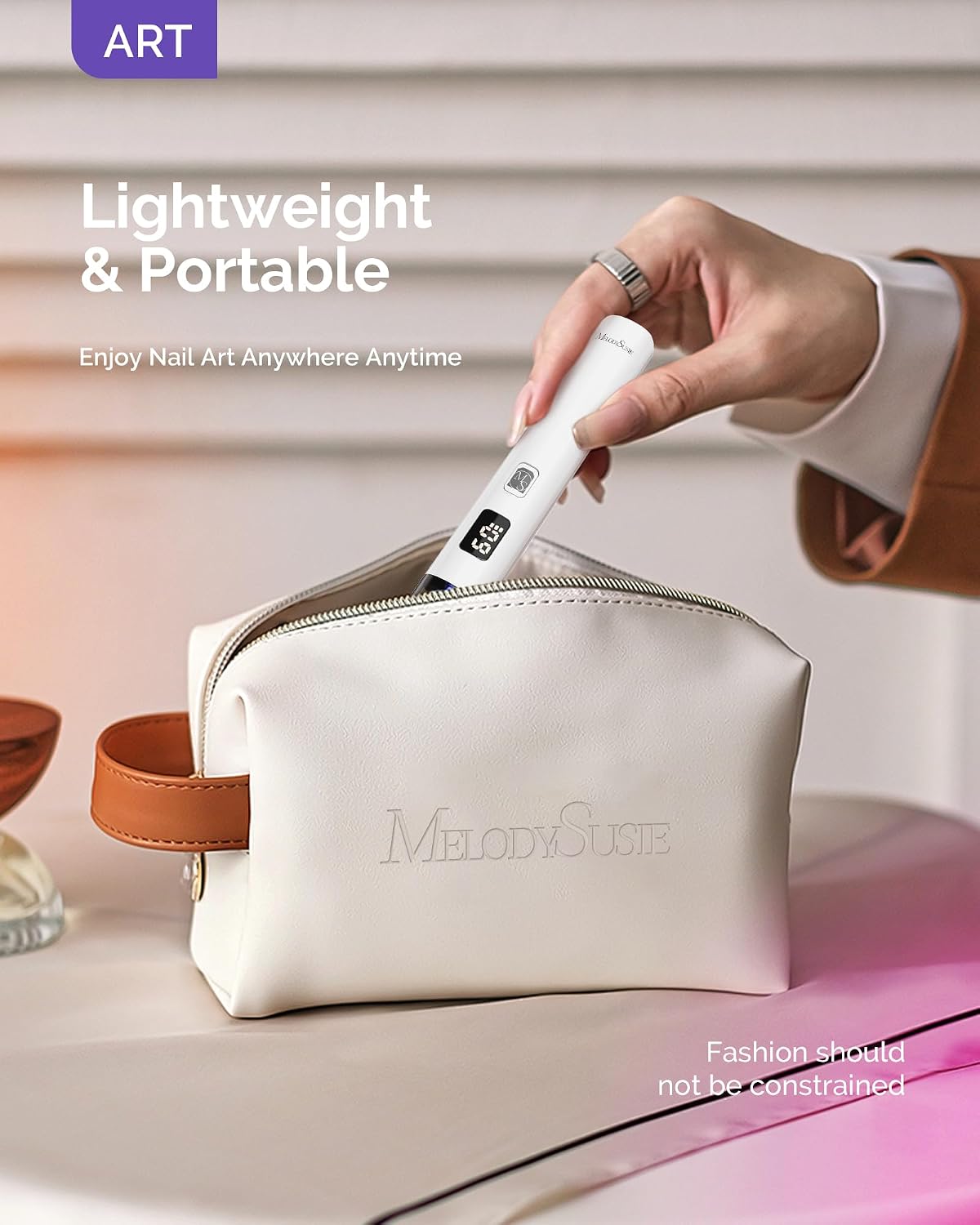Detalle 1 de MelodySusie Handheld UV Nail Lamp with LCD