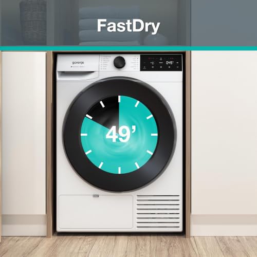 Detalle de Gorenje D5G48D Trockner/Kondensation mit Wärmepumpe – 8 kg, 15 Programme, NatureDry & TwinAir