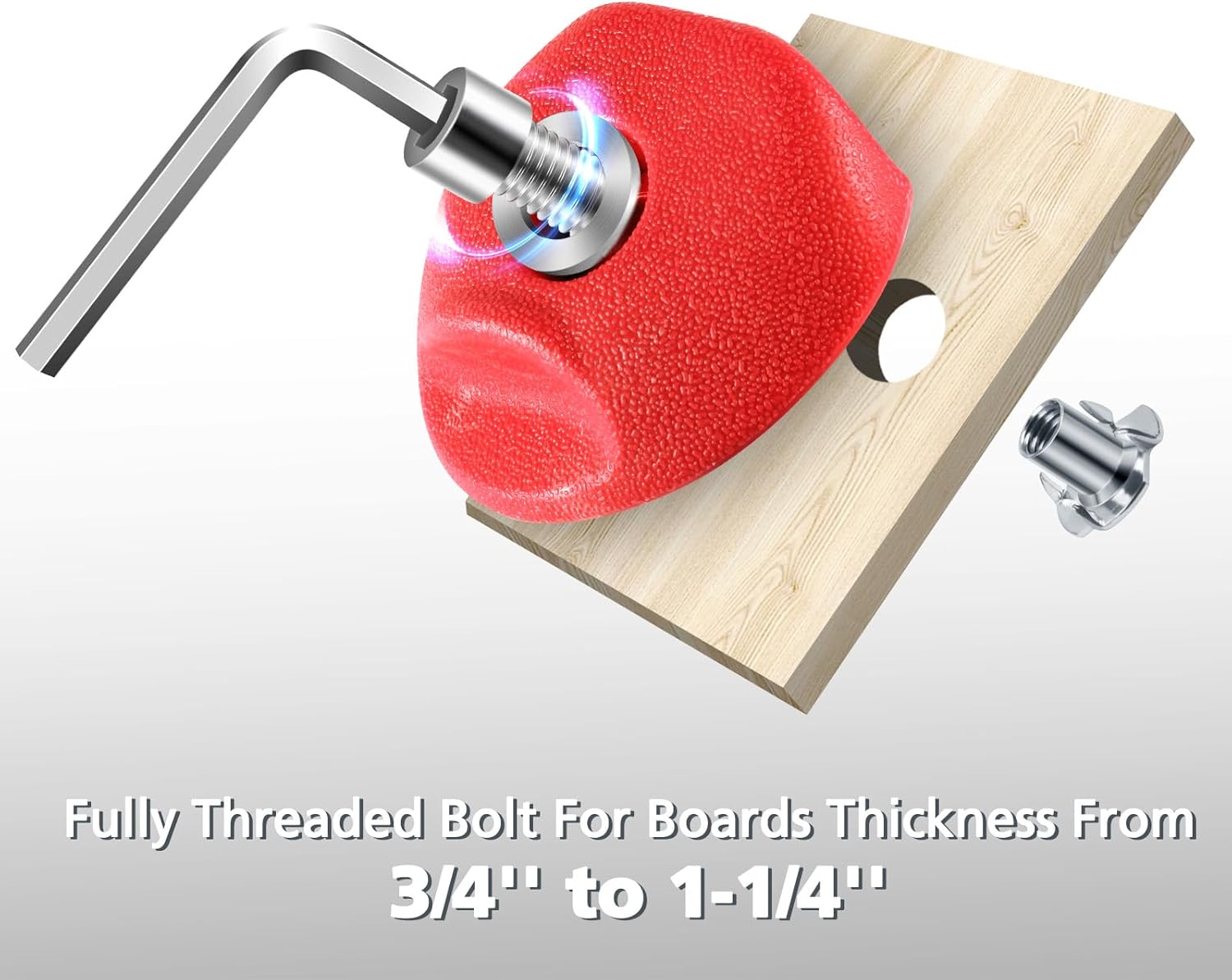 Thumbnail 2 de TOPNEW 32 Rock Climbing Holds: Multi-Size Set for Kids and Adults