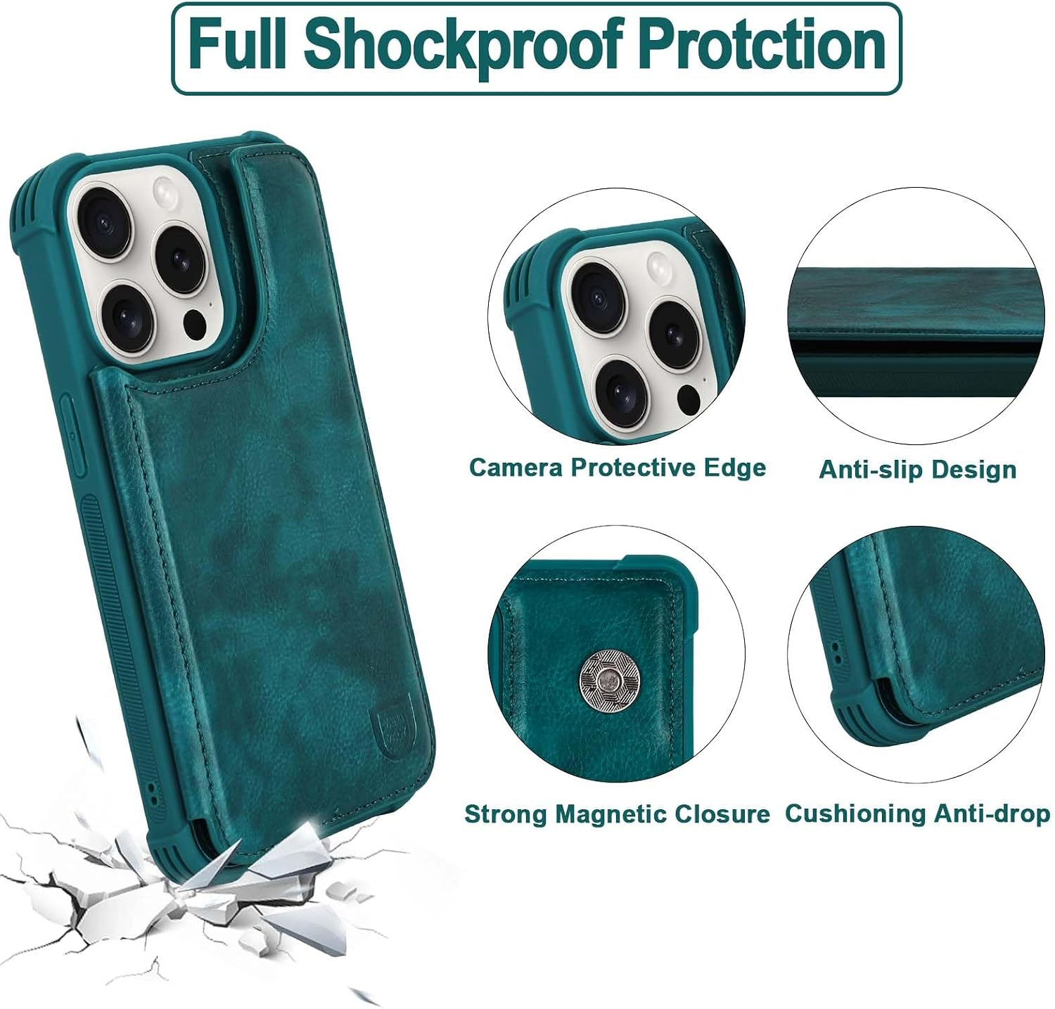 Detalle de VANAVAGY Wallet Case for iPhone 15 Pro