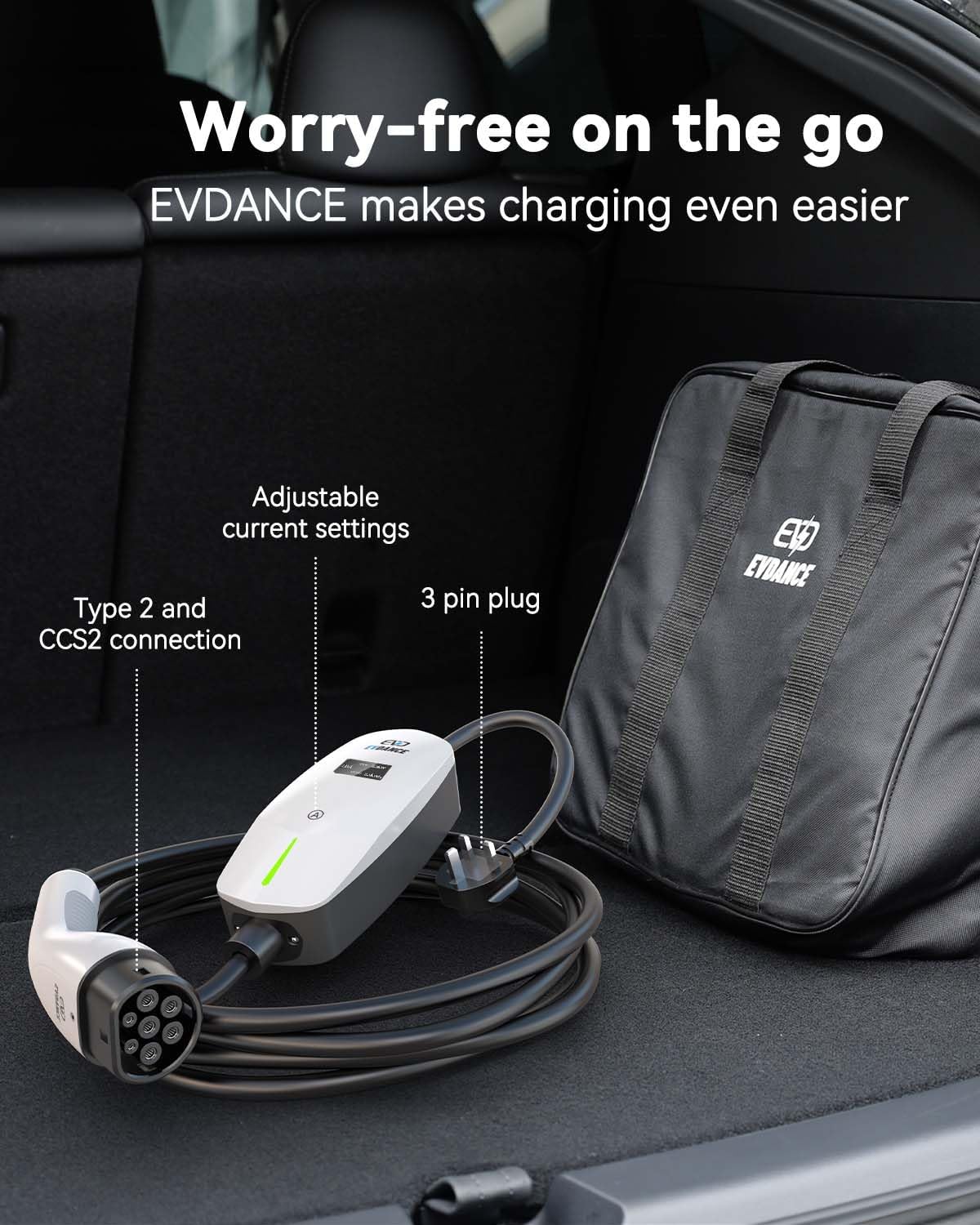 Thumbnail 5 de EVDANCE EV Charging Cable 6m — Type 2 car charger