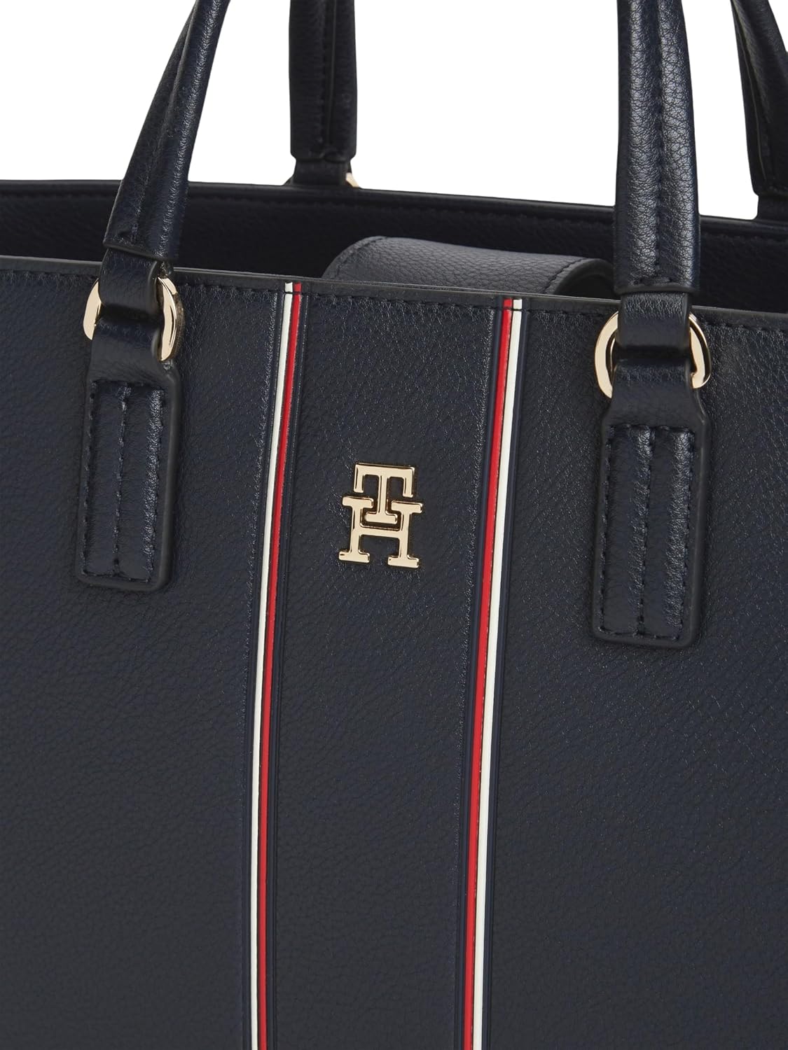 Detalle de Tommy Hilfiger Damen Th Daily Satchel Corp Aw0aw18644 Ranzen – Space Blue