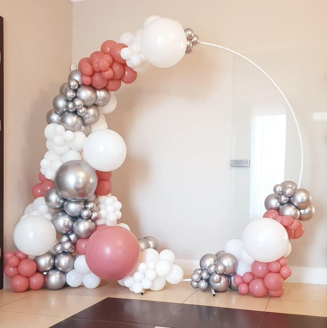Thumbnail 2 de Dusty Pink Balloons 140pcs Retro Balloon Garland Arch Kit – Dusty Rose Latex Party Pack