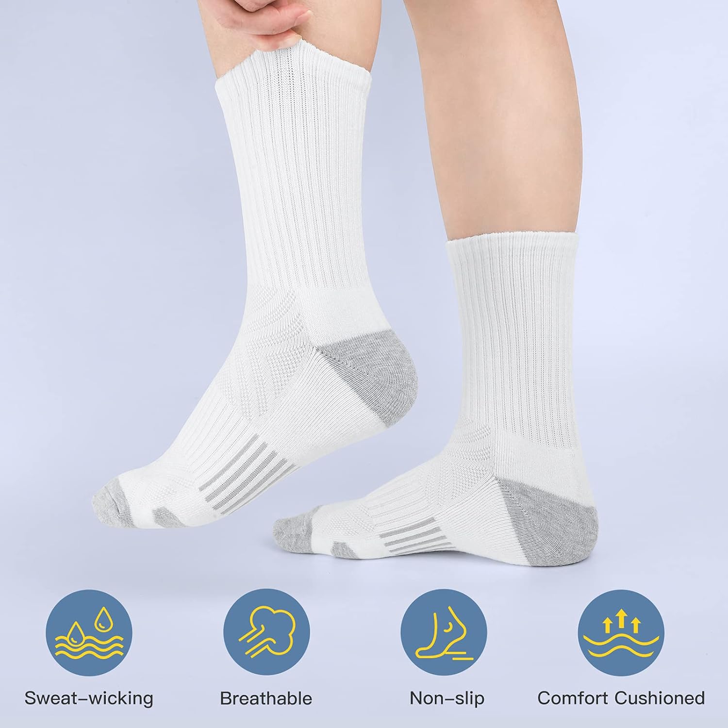 Thumbnail 2 de Felicigeely Athletic Crew Socks 6-9