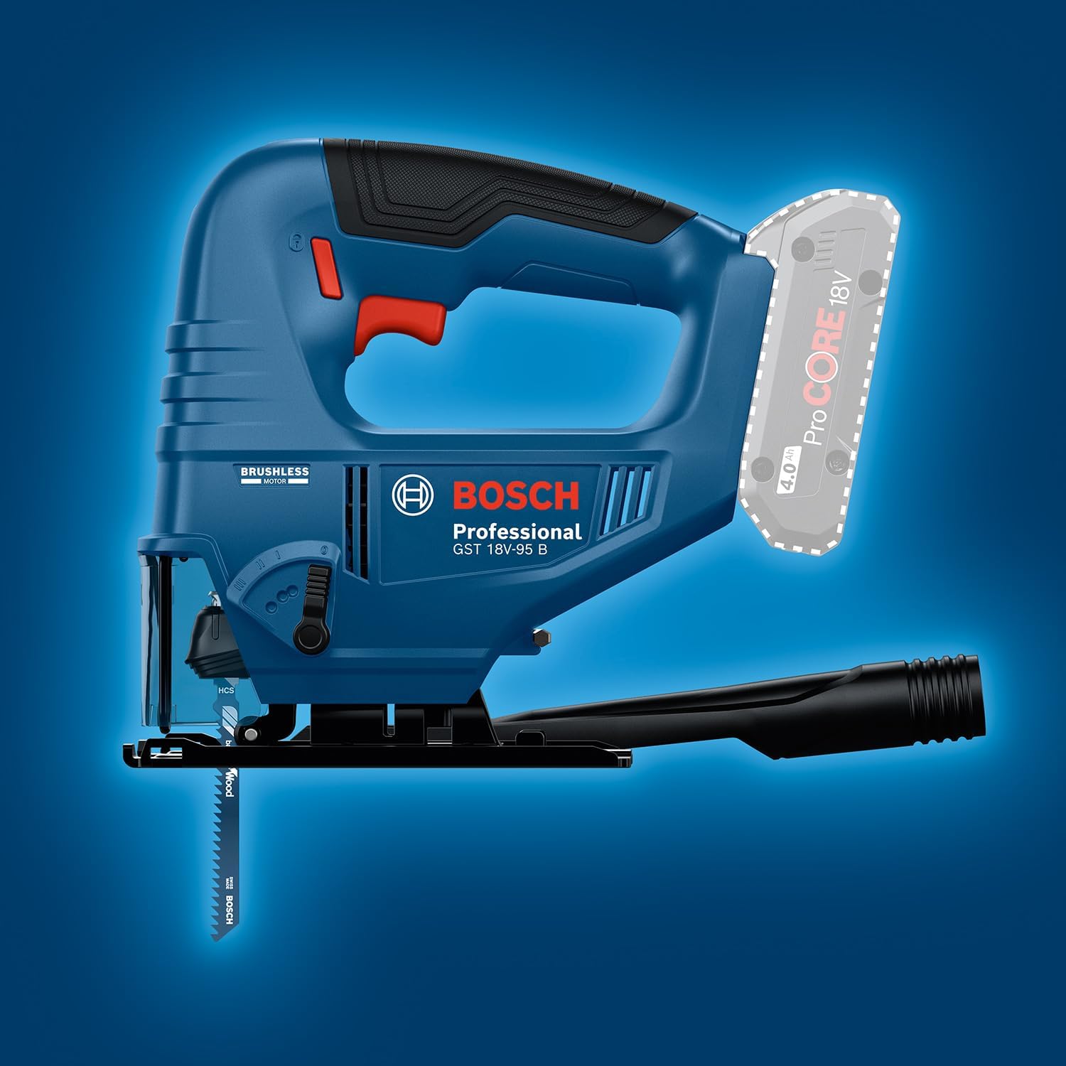 Thumbnail 2 de Bosch Professional 18V System cordless jigsaw GST 18V-95 B (without battery/charger)