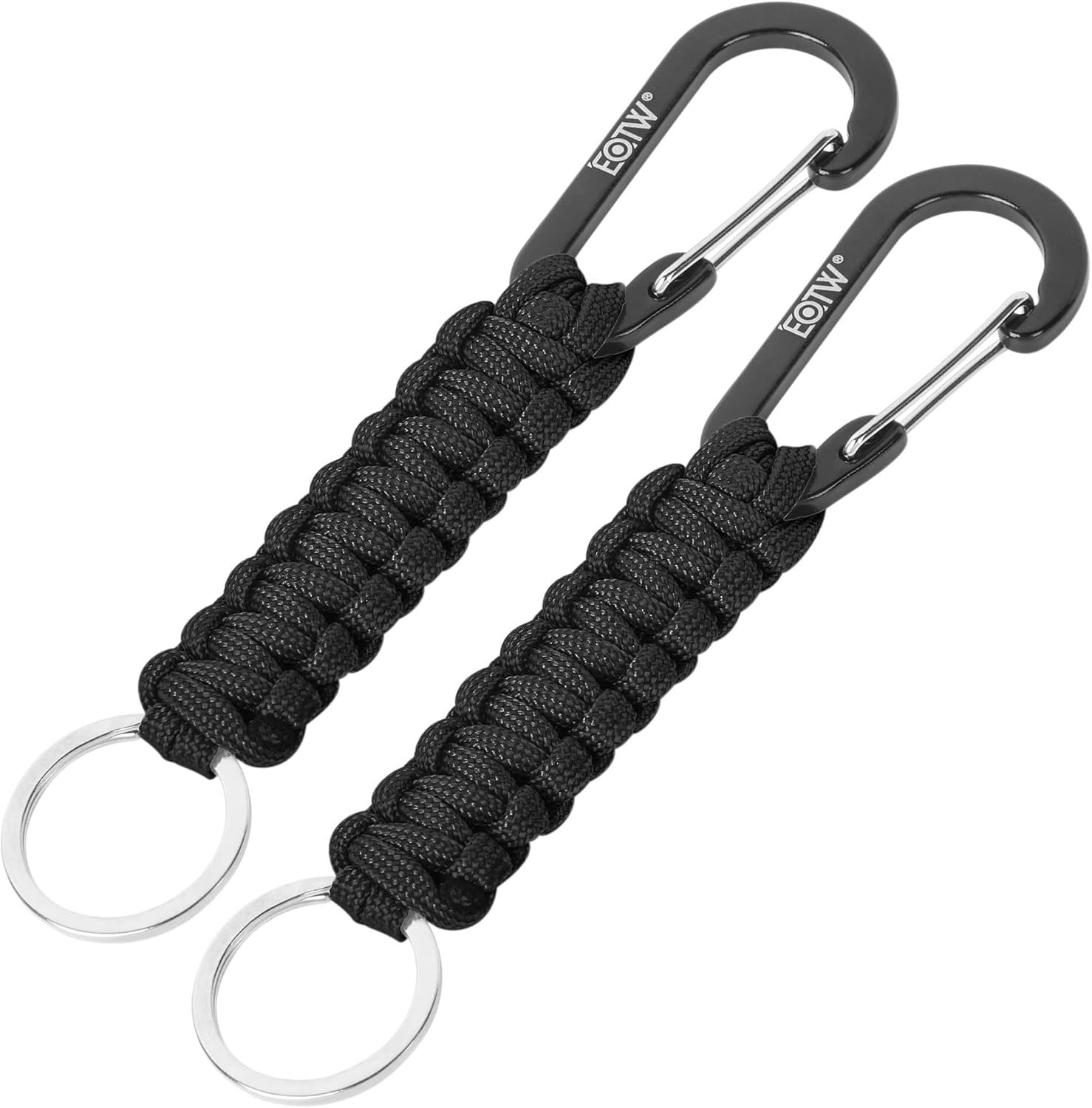 Thumbnail 2 de EOTW Paracord Schlüsselanhänger mit Karabiner und D-Ring – personalisierbar für Schlüssel, Flasche & Alltag