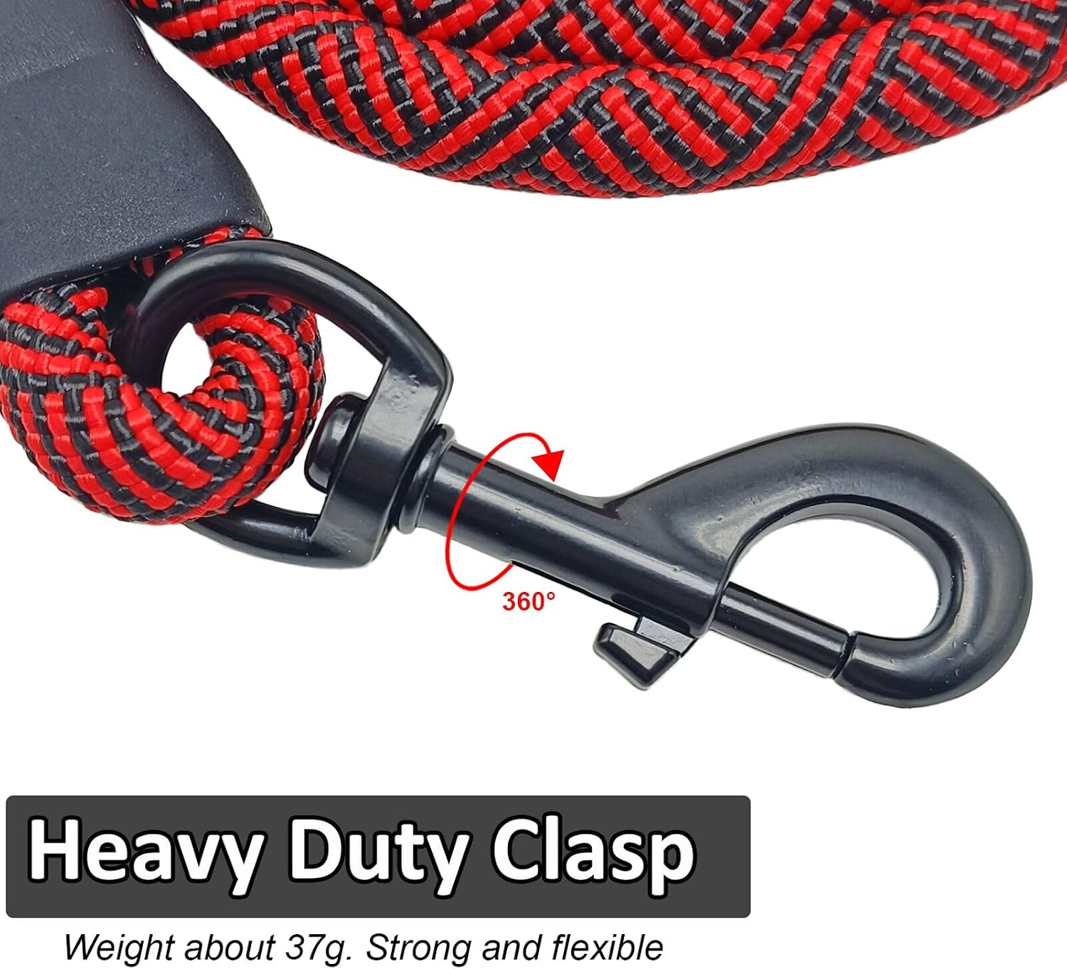 Detalle de MayPaw Heavy Duty Rope Dog Lead (1/2", 3–15 ft) with Soft Padded Handle