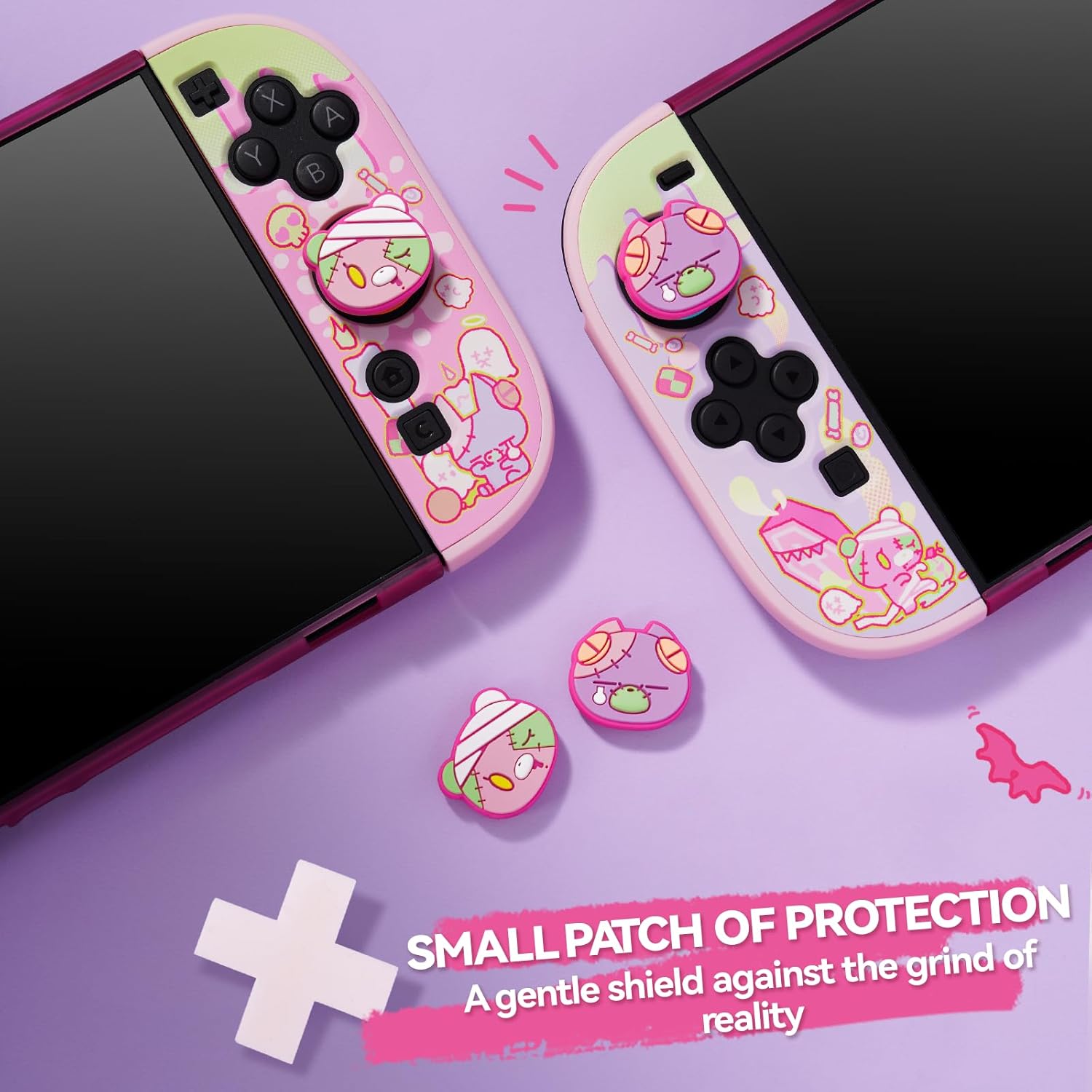 Thumbnail 5 de GeekShare Thumb Grips for Switch 2 (2025) - 4-Pack Silicone Joystick Caps