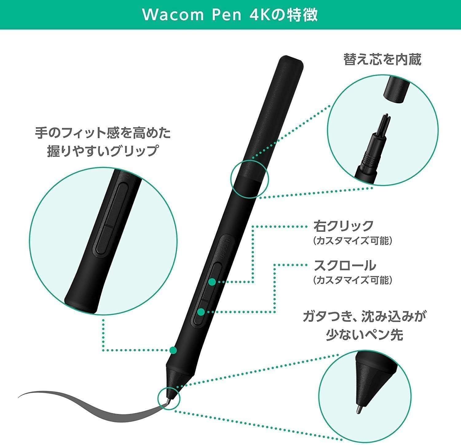 Thumbnail 6 de Wacom Intuos Small ワイヤレス ペンタブレット TCTL4100WL/K0、筆圧4096レベル・CLIP STUDIO特典付き