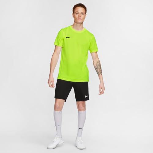Detalle de Nike M NK Dry Park VII Jsy SS camiseta de fútbol de manga corta para hombre, amarillo Volt/Black
