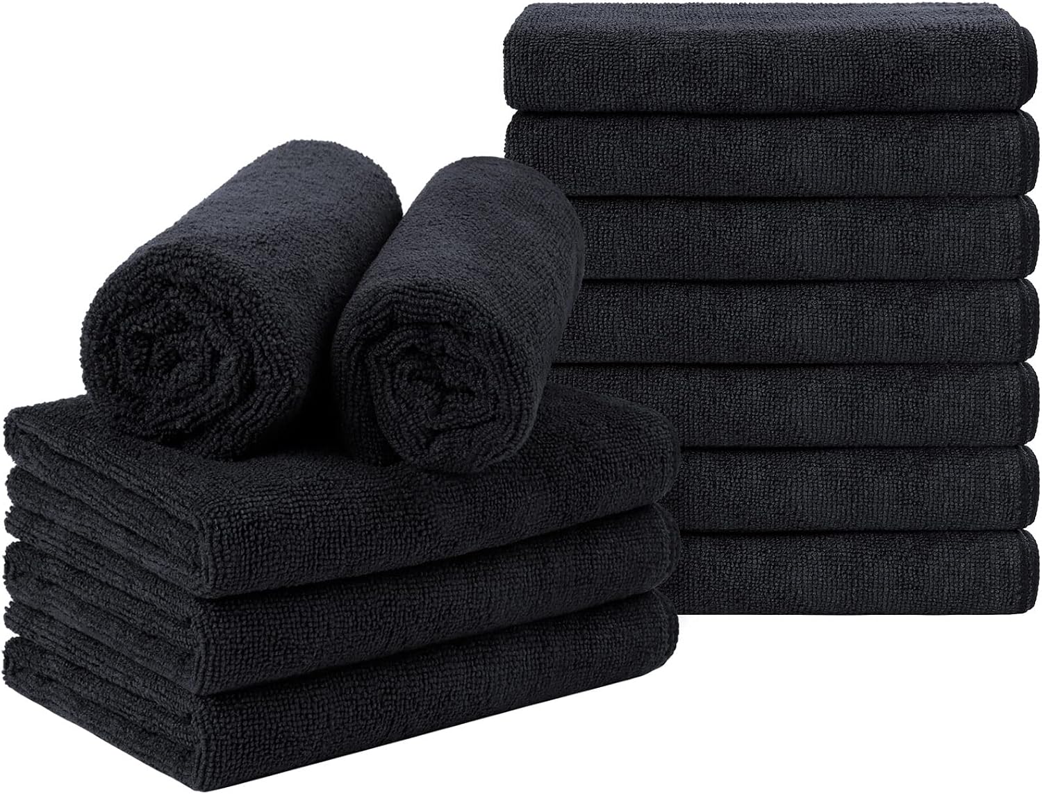 Detalle de Orighty Black Salon Towel — Pack of 12 (16 x 27 inches)