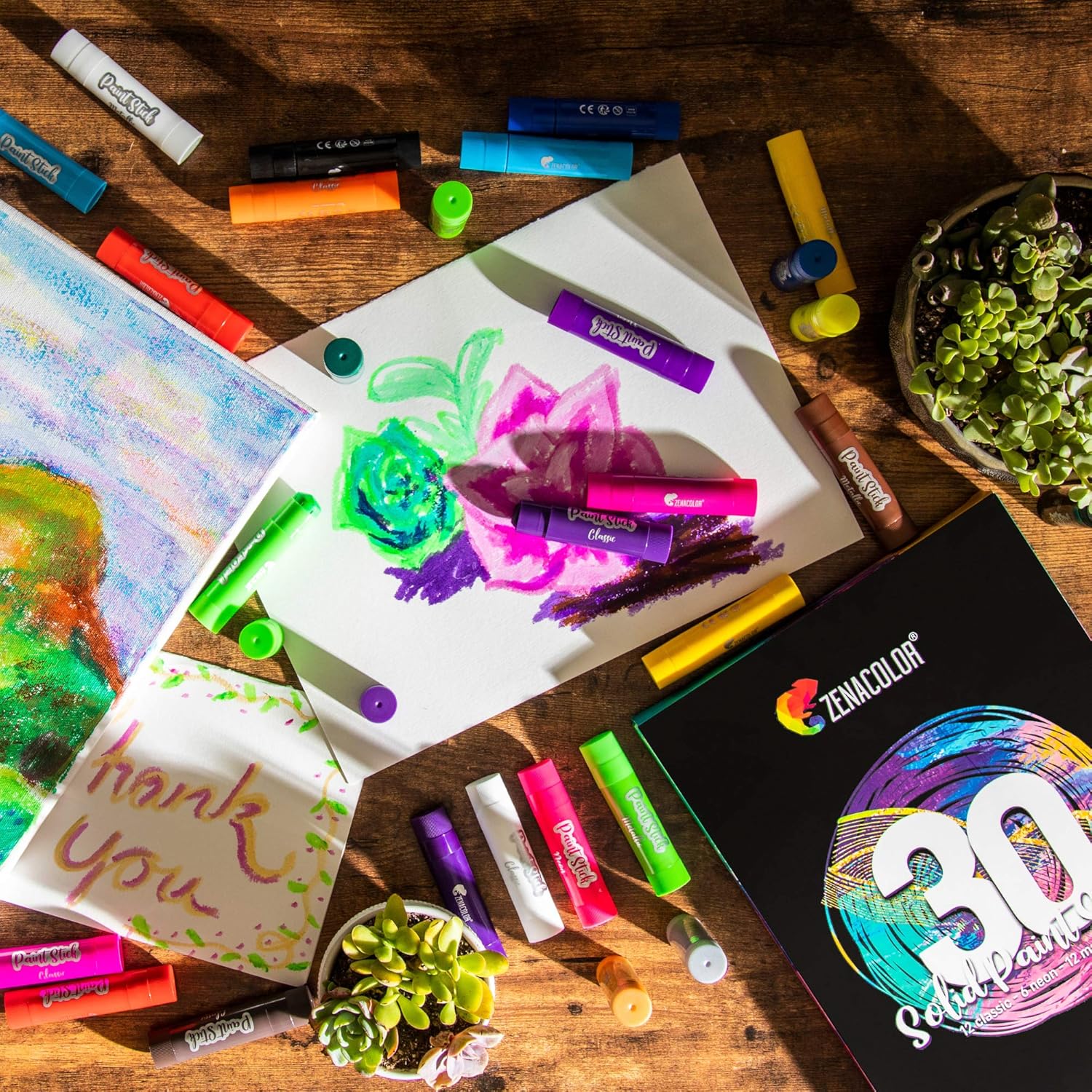 Thumbnail 6 de Zenacolor Lot de 30 bâtons de peinture 🎨