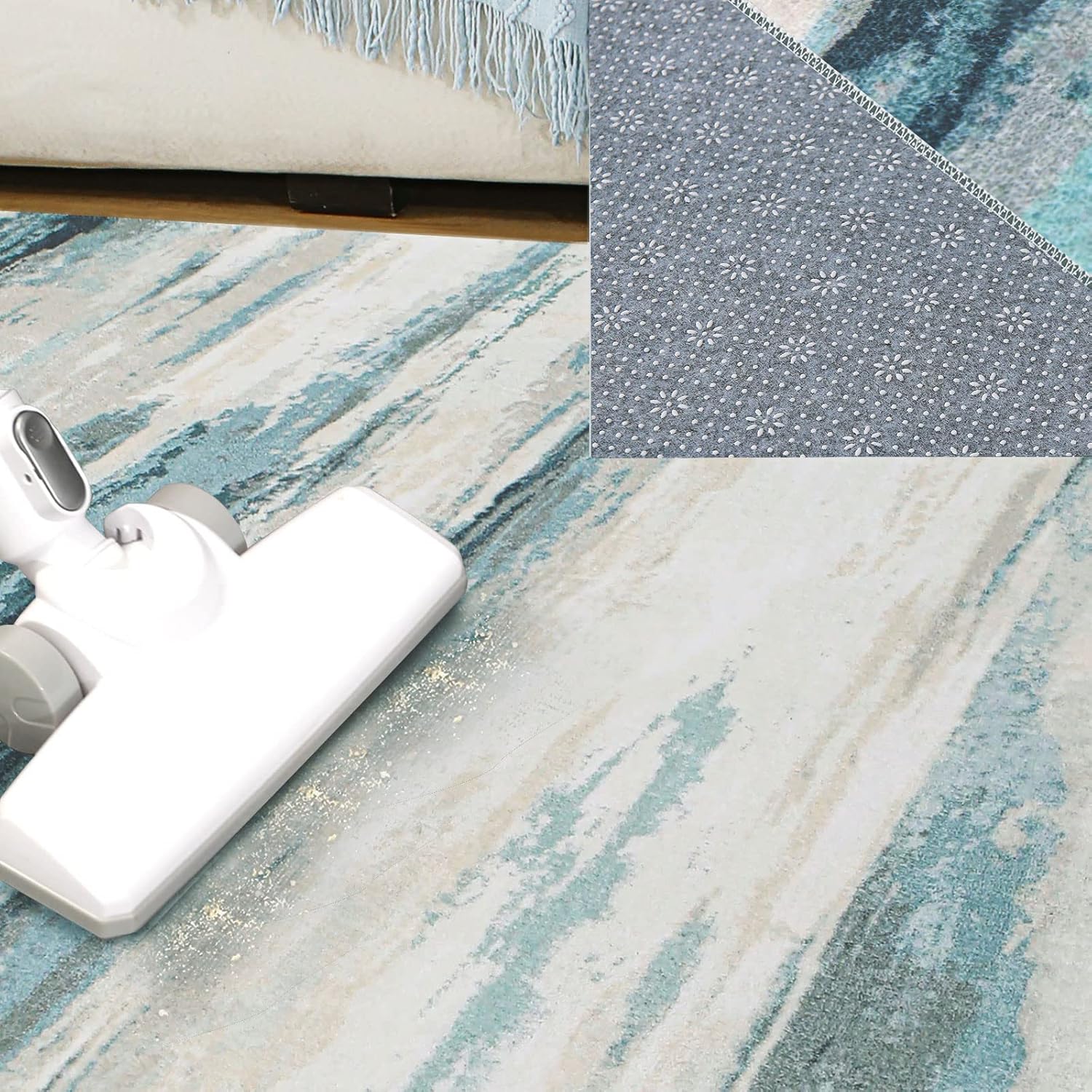 Thumbnail 4 de Cinknots Alfombra Salón Vinilo Gris10 200x250 cm Antideslizante 🏠