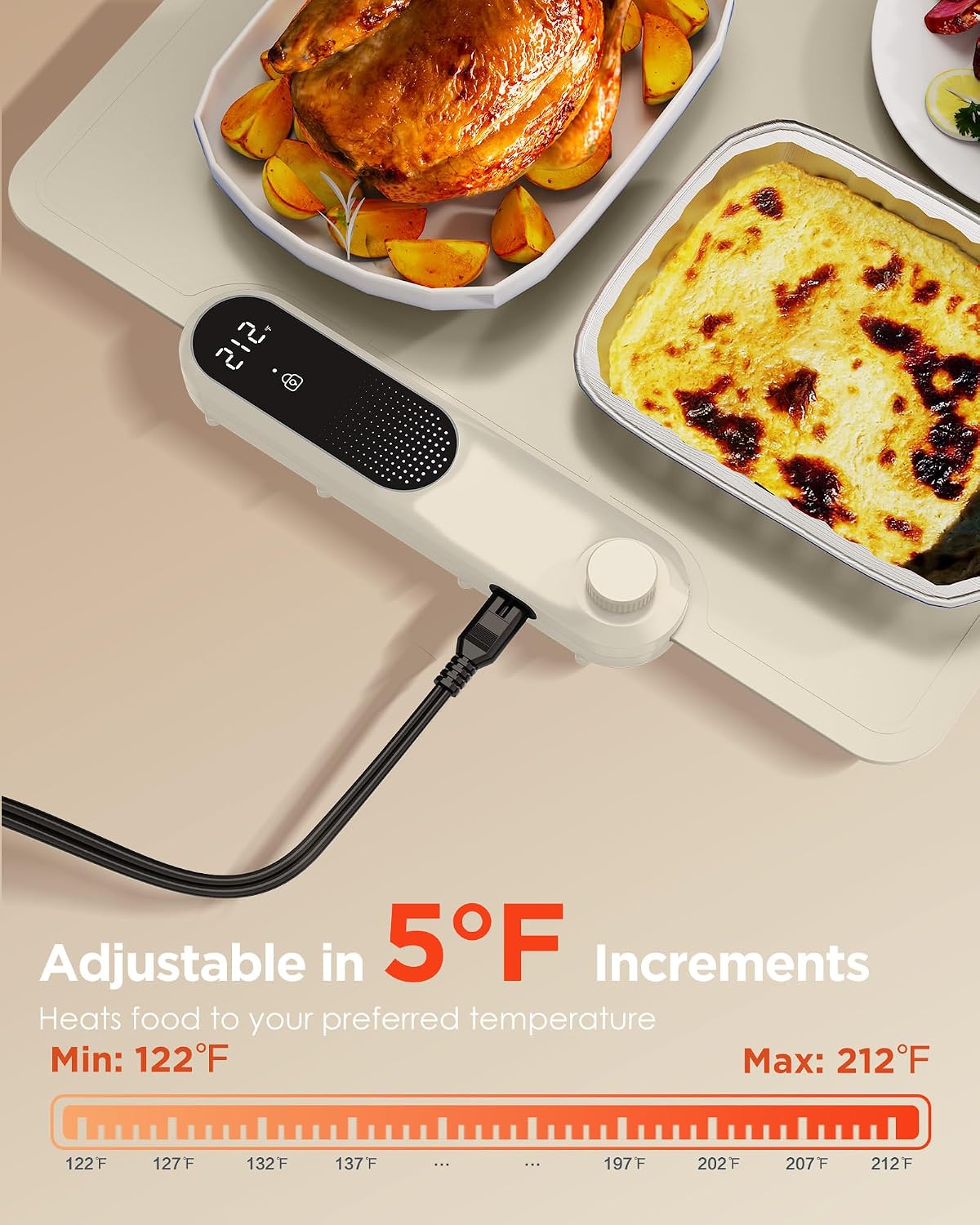 Detalle de FEPPO Food Warming Mat 35" x 16