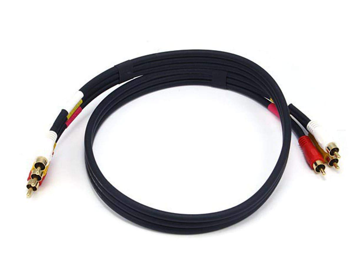 Thumbnail 4 de Monoprice 100126 25ft Triple RCA Dubbing Cable