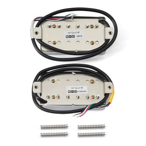 Thumbnail 7 de OriPure Alnico - 5 pickup humbucker sigillati per chitarra LP (manico 7–8K, ponte 15–16.6K) cromati