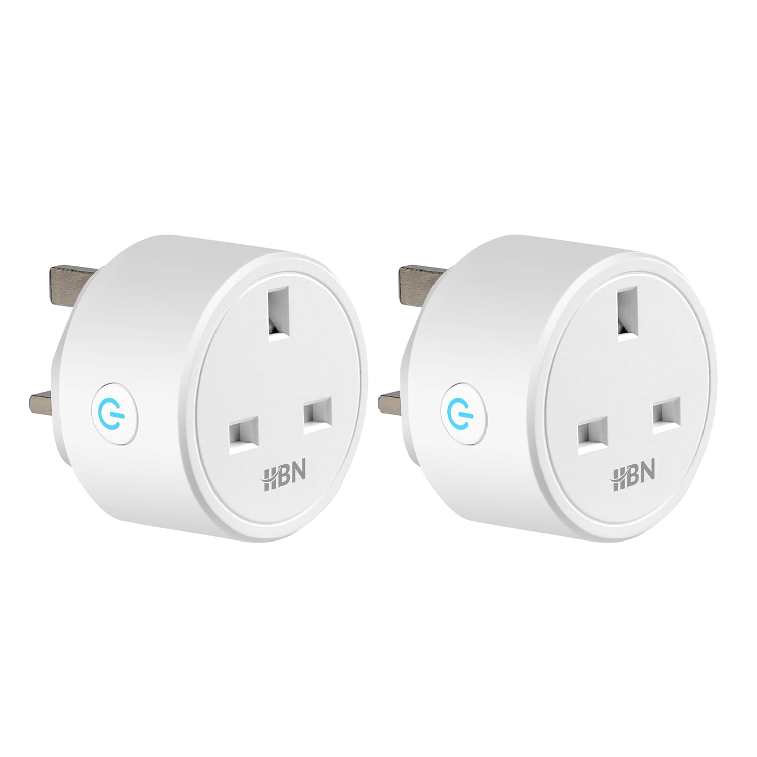 Detalle de HBN Smart Plug WiFi Socket (2 Pack) – Works with Alexa & Google Home, 2.4GHz, 13A/3120W, Timers, No Hub Required