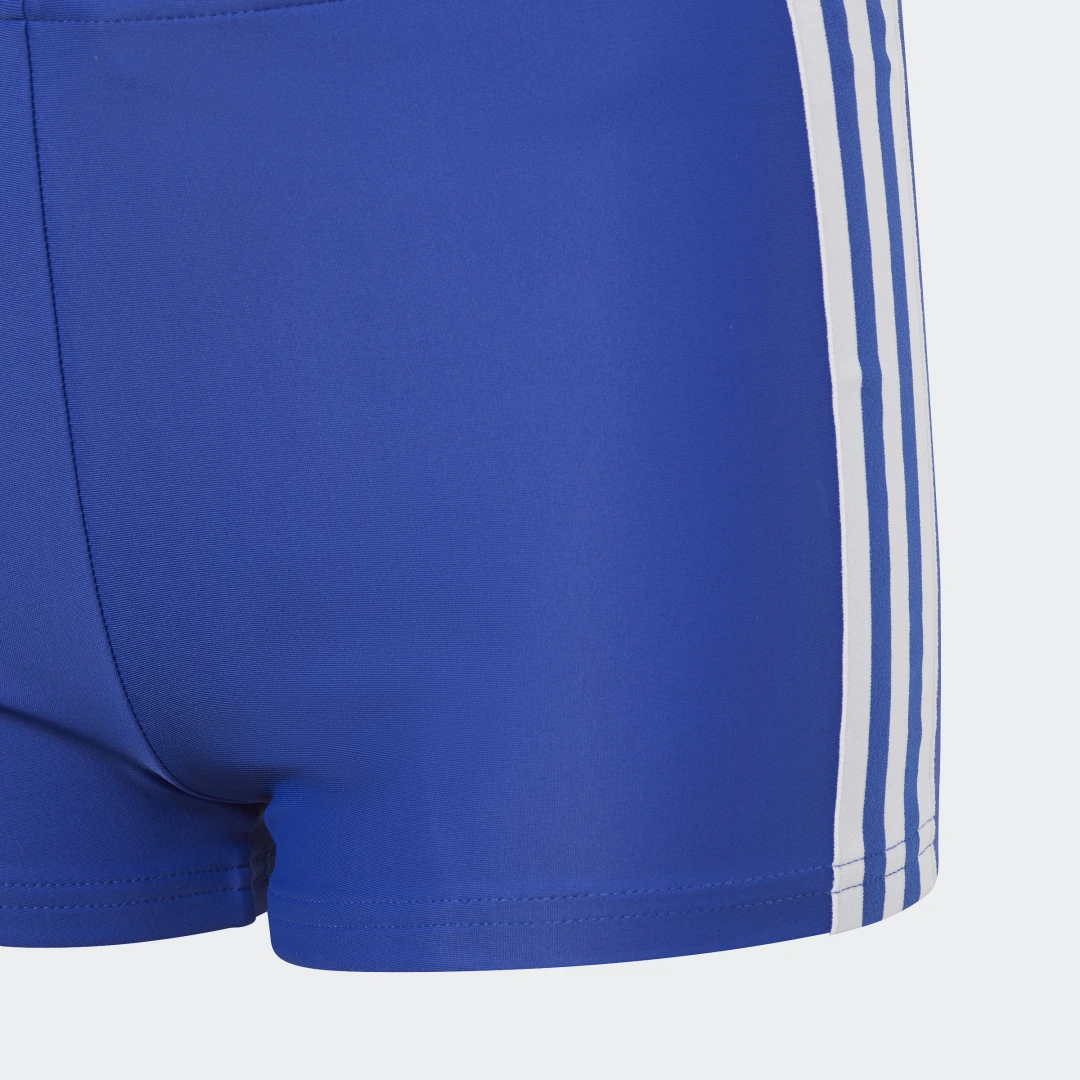 Detalle de Bañador bóxer Classic 3 bandas de Adidas en azul