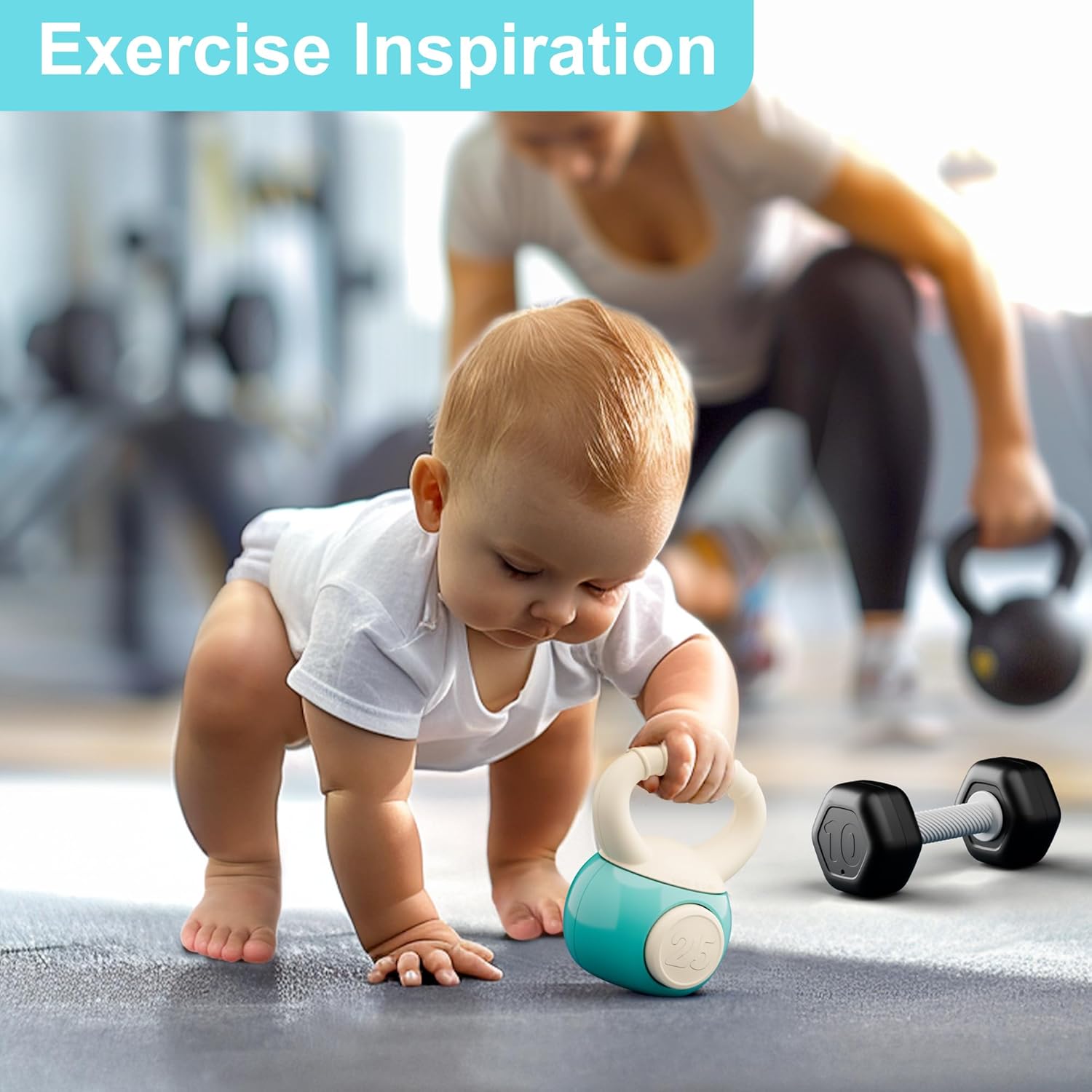 Detalle 2 de iPlay iLearn Baby First Gym Rattle Set — 4pcs