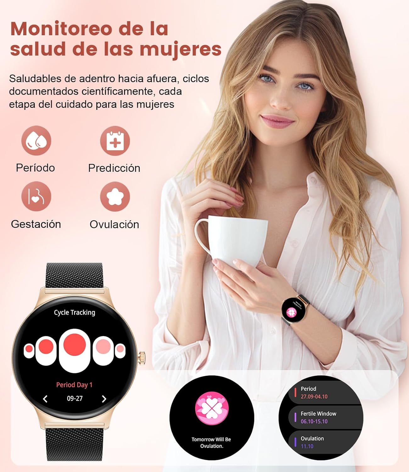 Thumbnail 5 de LIGE Reloj Mujer 1,43'' AMOLED