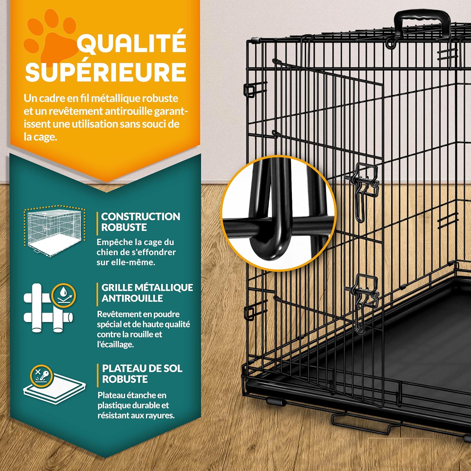 Thumbnail 1 de TRESKO Cage de Transport XXL 122 cm