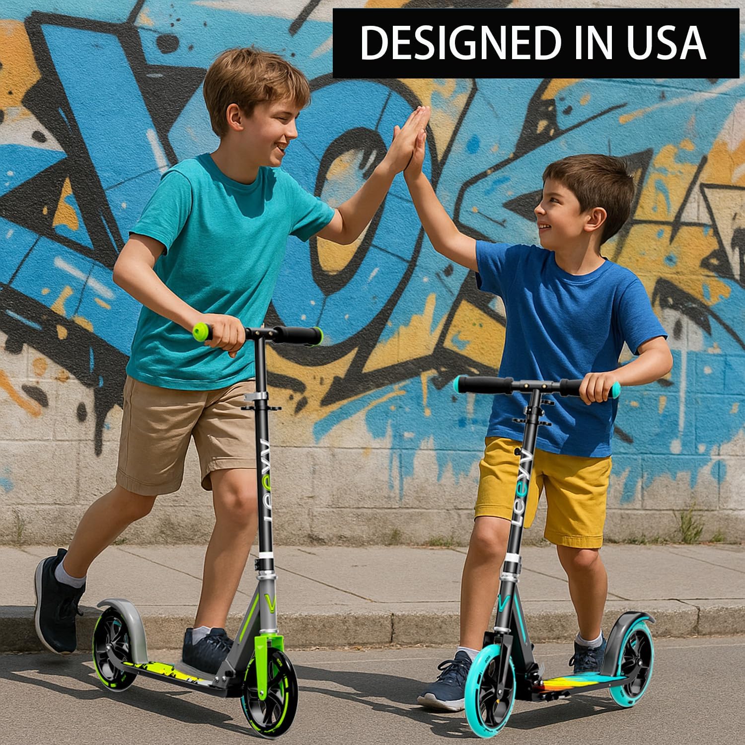 Thumbnail 5 de Scooter for Kids 6–12 & Adults – Adjustable, Foldable 2-Wheel Scooter with 8-Inch Wheels