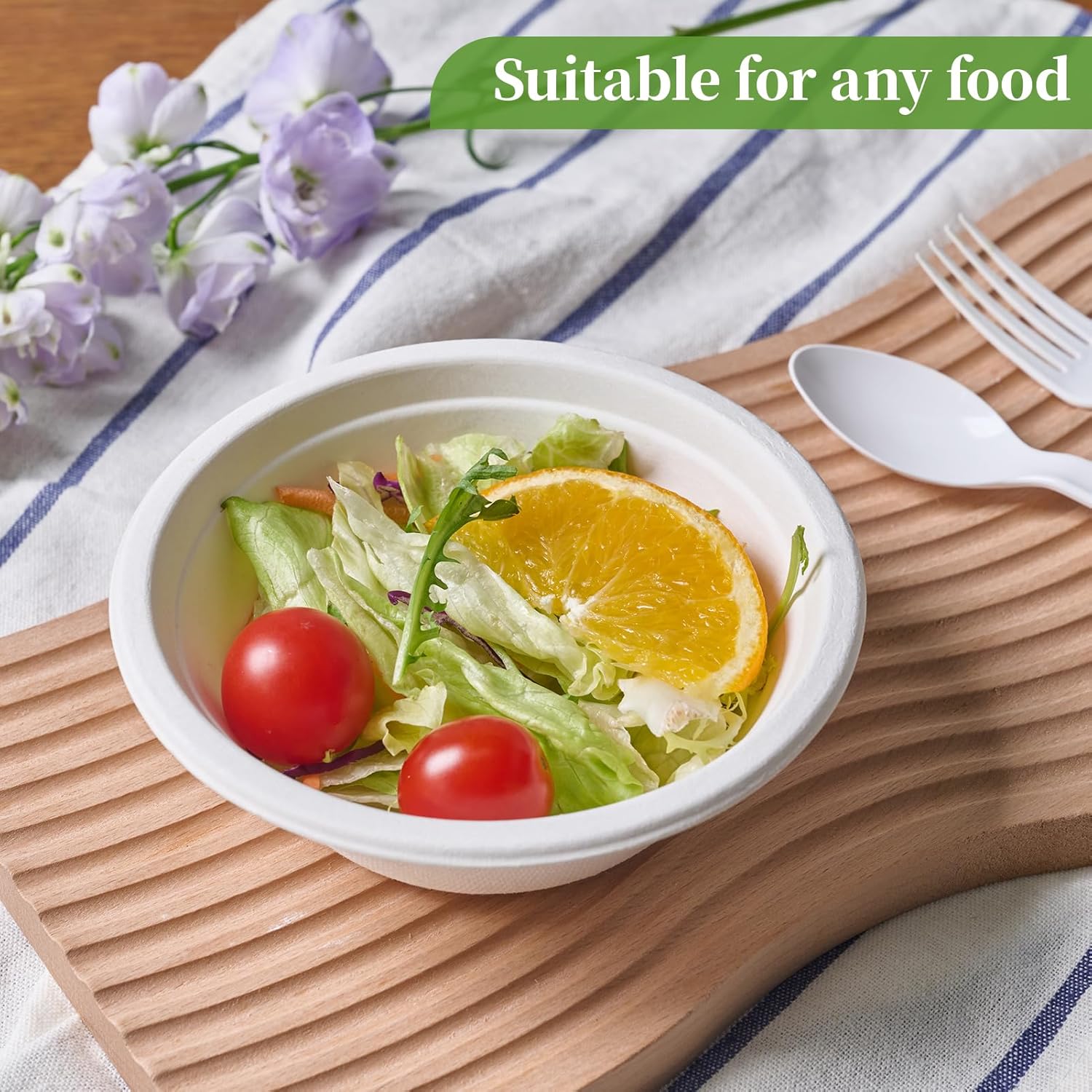 Thumbnail 5 de ECOLipak 12 oz Compostable Paper Bowls 150 Pack