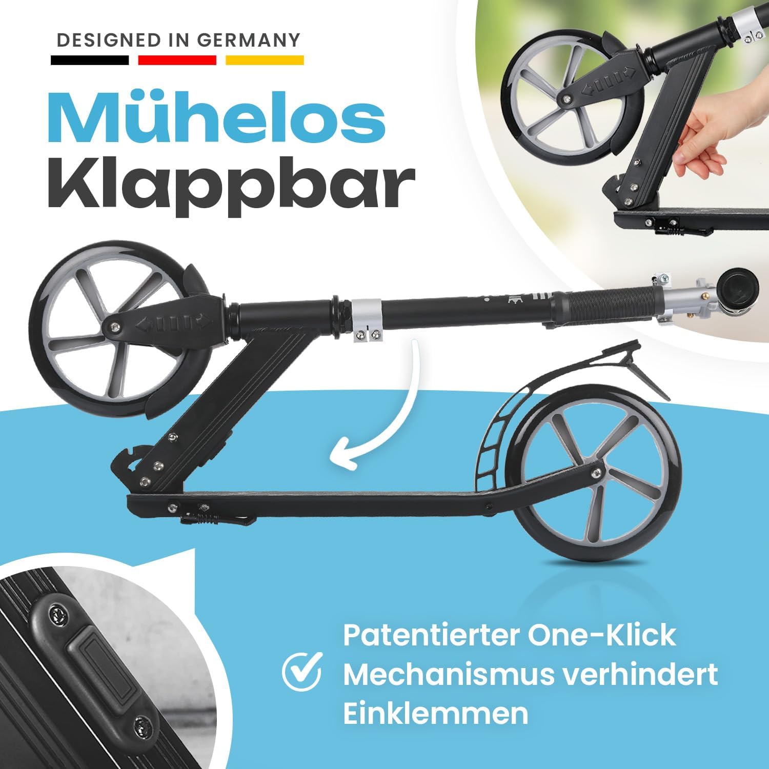 Detalle 2 de Rollkönig Scooter für Kinder ab 5 Jahren